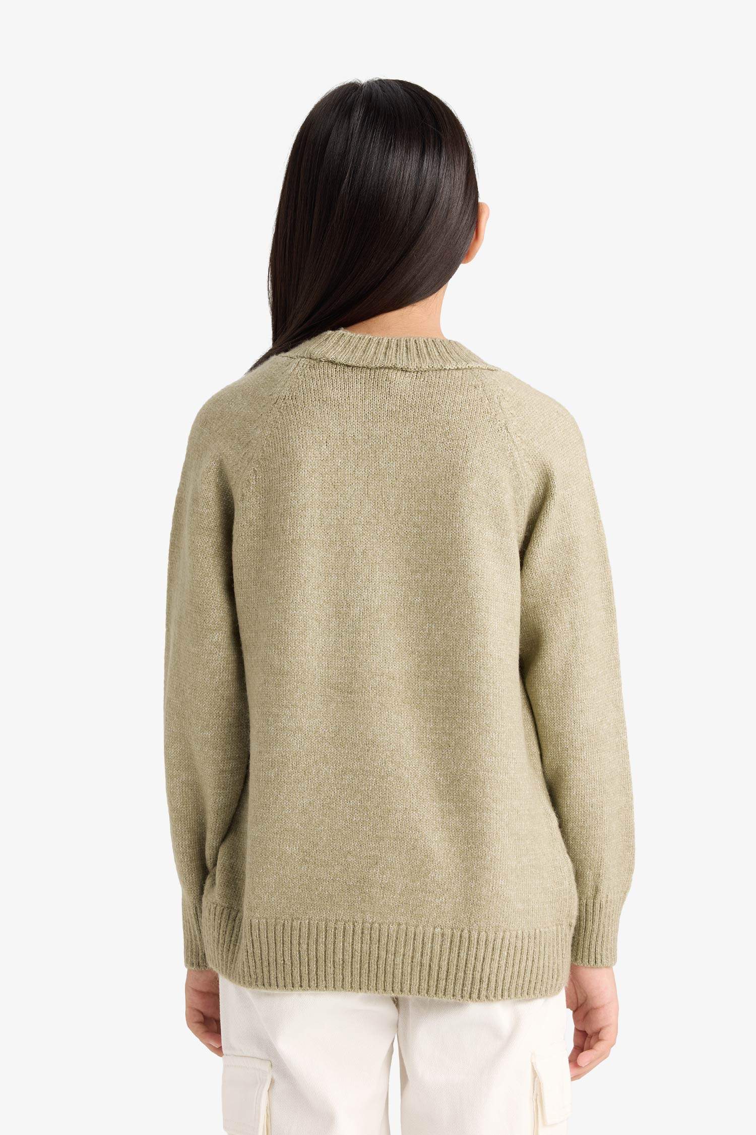 Girl Regular Fit Crew Neck Pullover