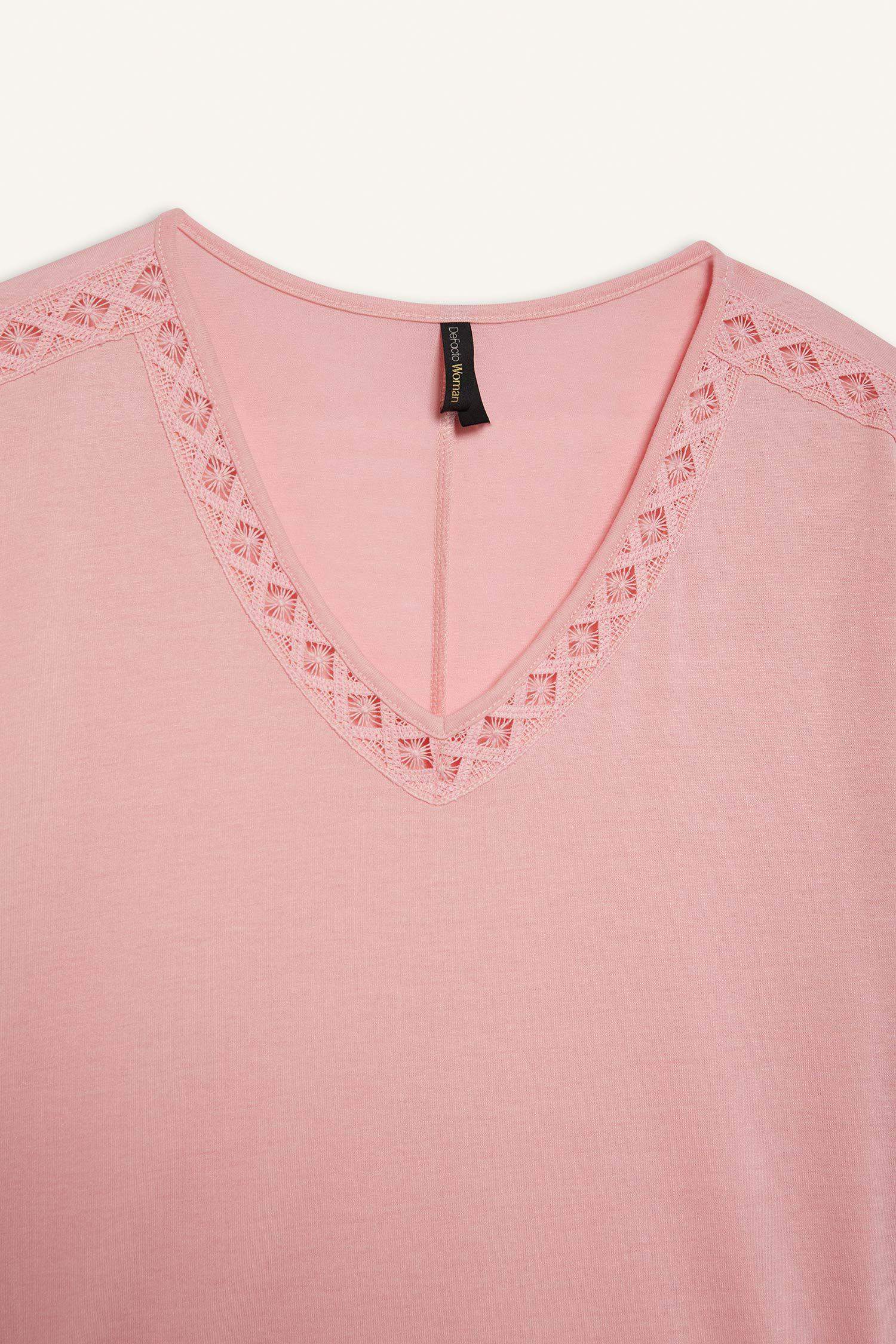 V Neck Short Sleeve T-Shirt