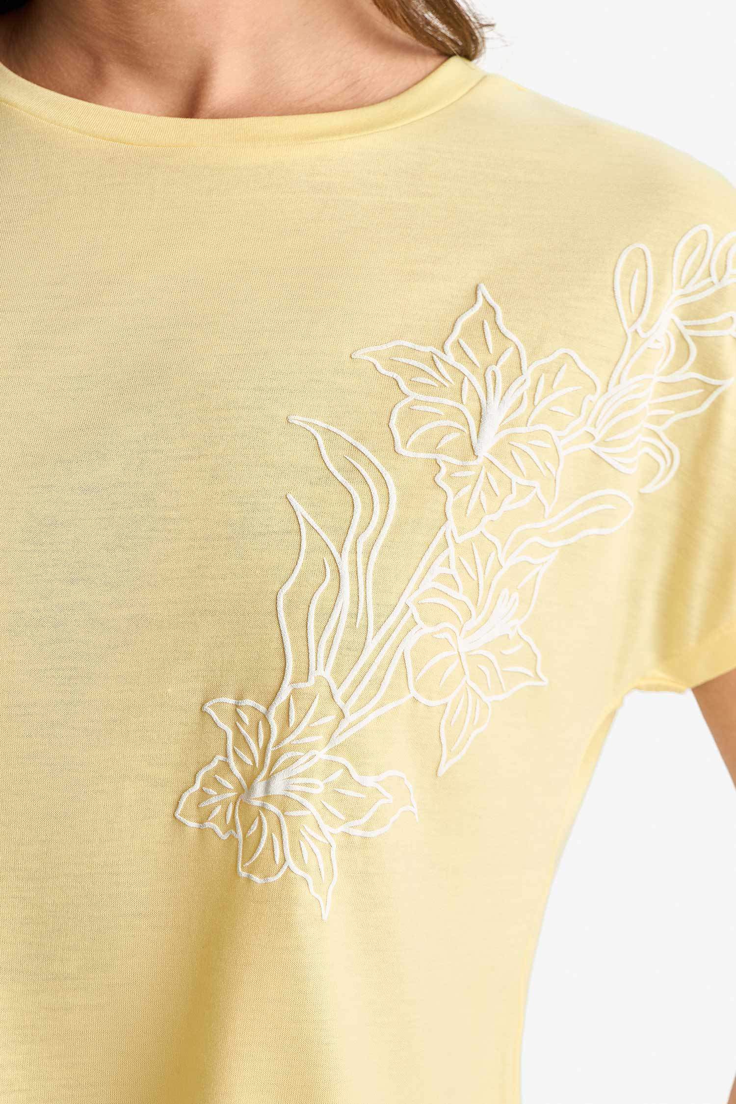 Bisiklet Yaka Basic Düz Kısa Kollu Tişört