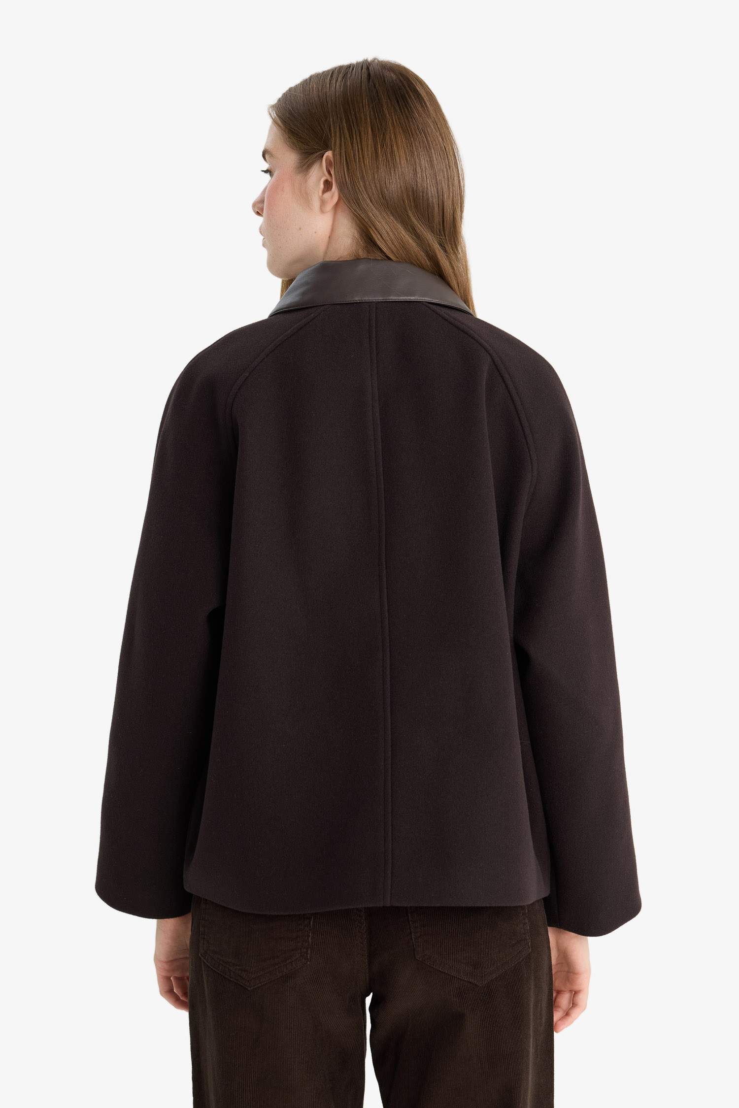 Regular Fit Polo Collar Cachet Jacket