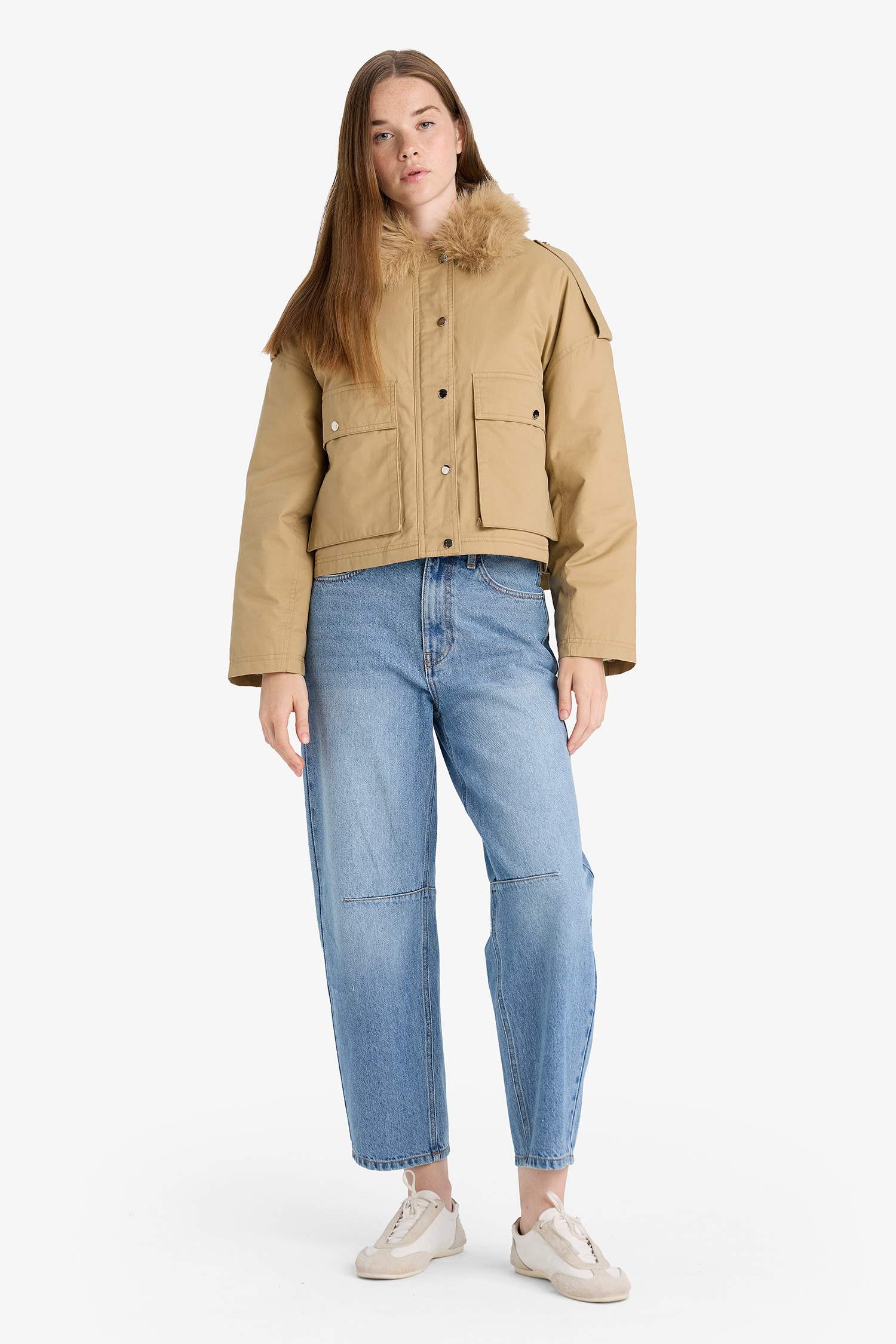 Waterproof Regular Fit Cotton Puffer Jacket