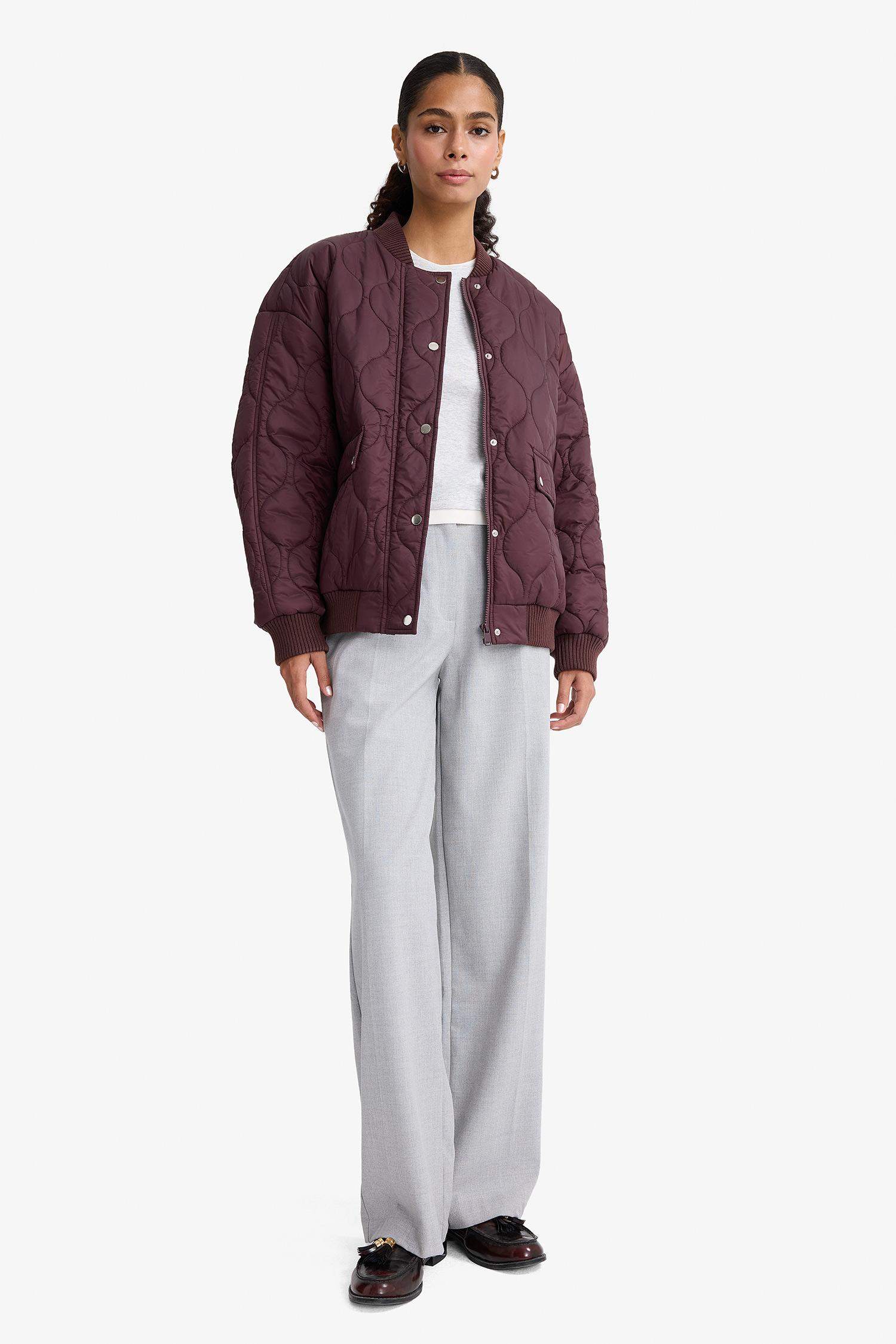 Su Geçirmez Regular Fit Çıtçıtlı Fermuarlı Kapitoneli Mont