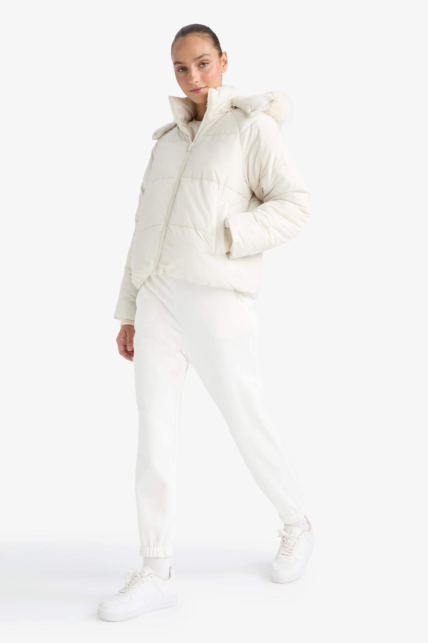 Rüzgar Geçirmez Regular Fit Kapüşonlu Mont