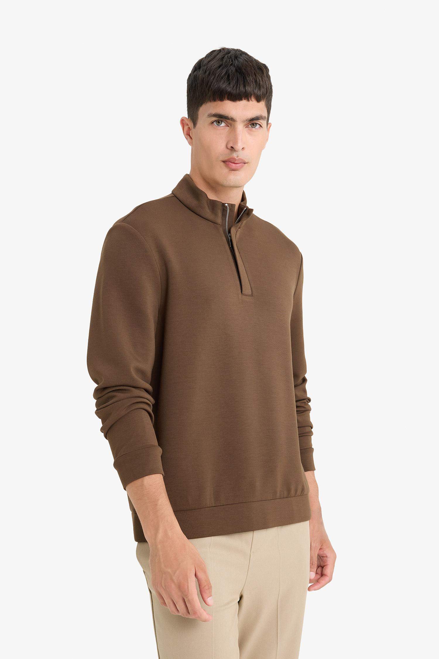 қалыпты пішім тік жаға Свитер