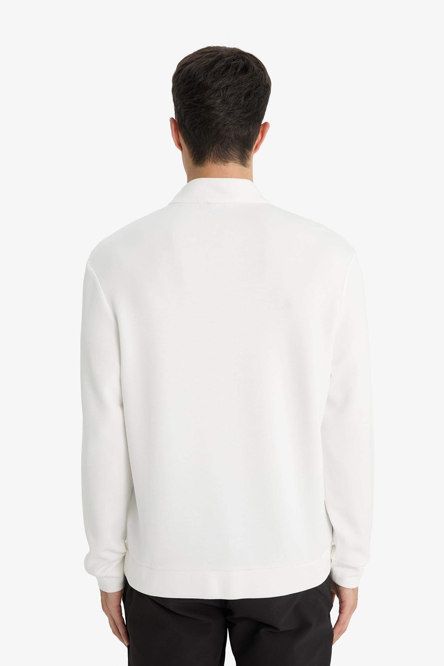 Regular Fit Dik Yaka Yarım Fermuarlı Sweatshirt