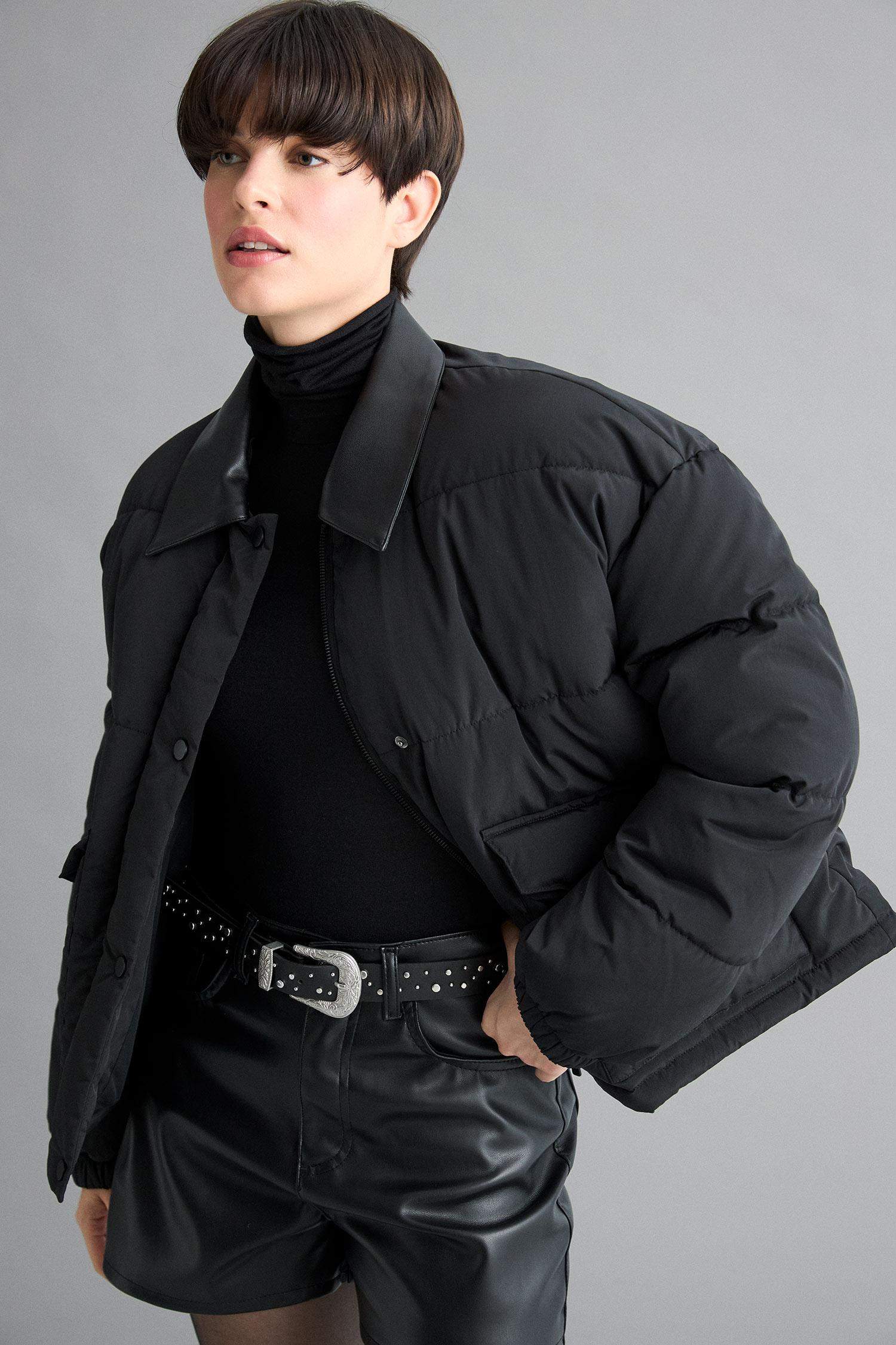 Su Geçirmez Regular Fit Polo Yaka Mont