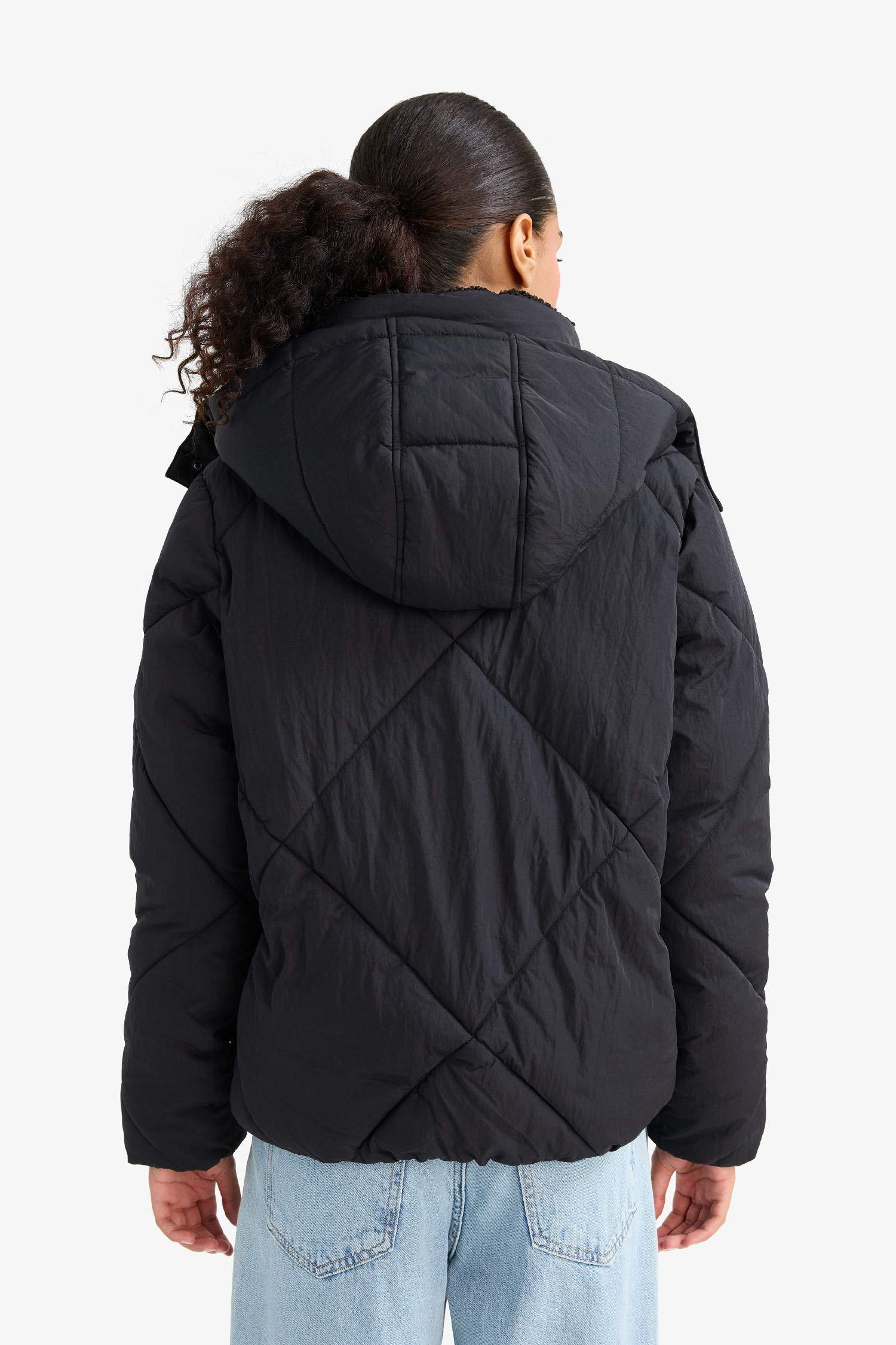 Waterproof Standard Fit Faux Fur Lined Puffer Jacket