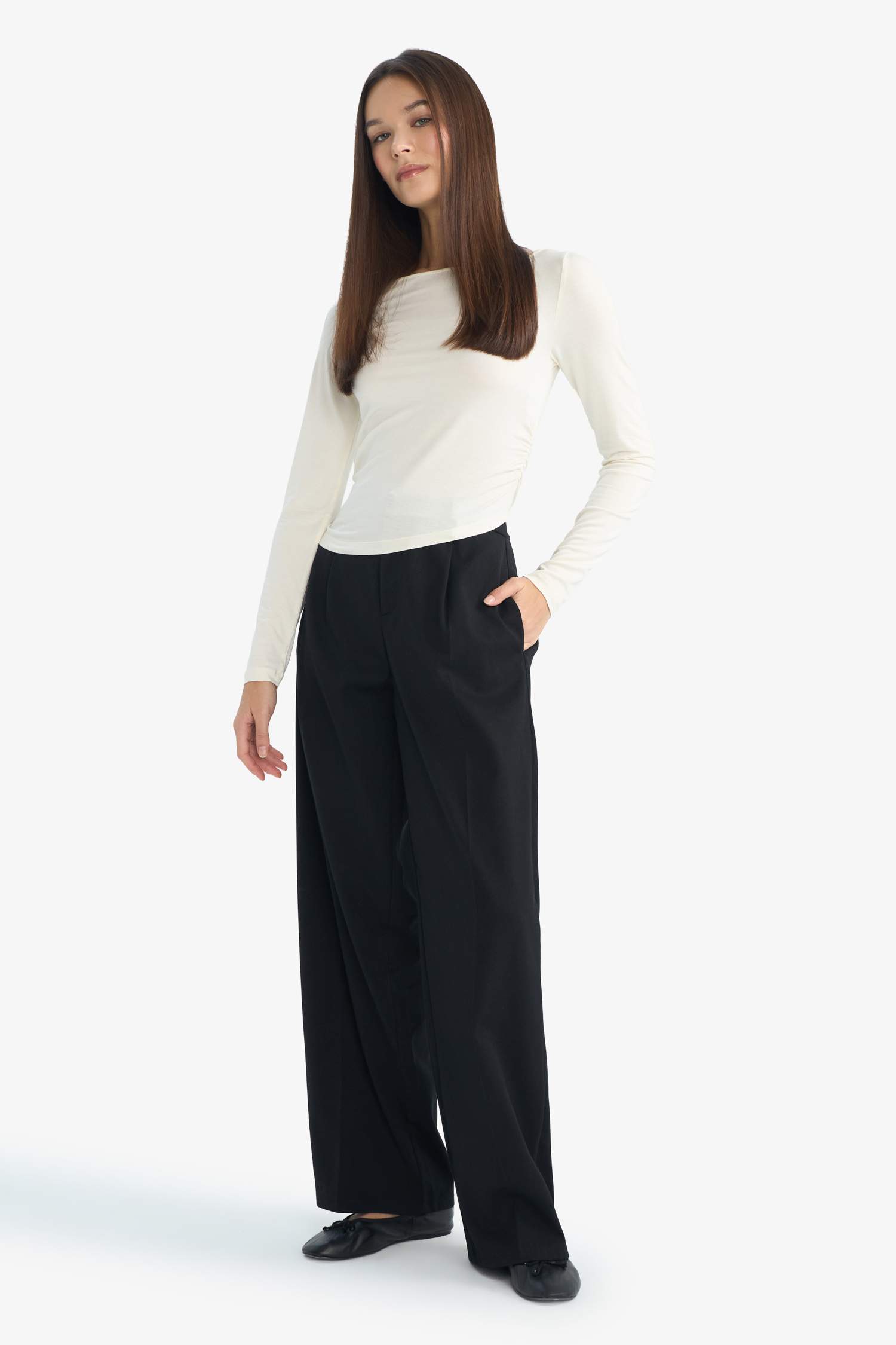 Baggy Fit Regular Waist Trousers