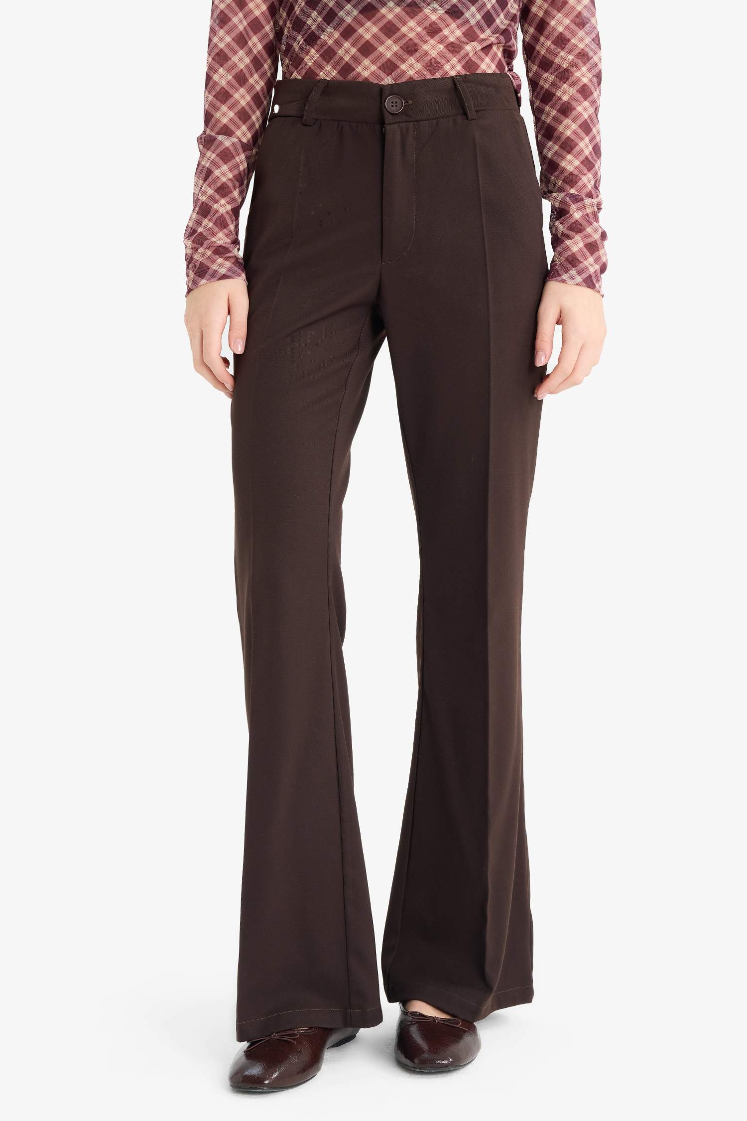 Flare Fit Regular Waist Trousers