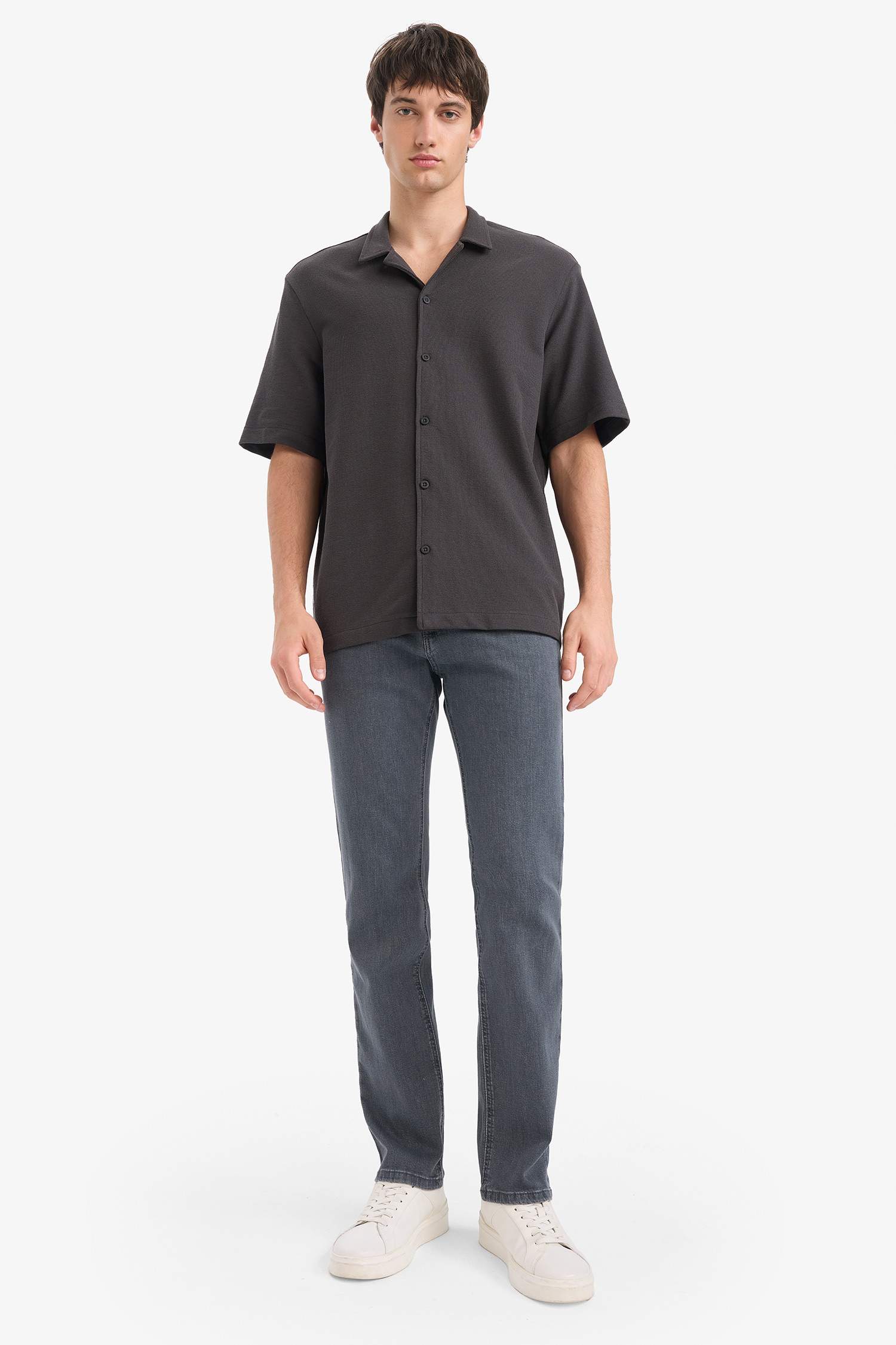 Relax Fit Open Collar Summer Shirt