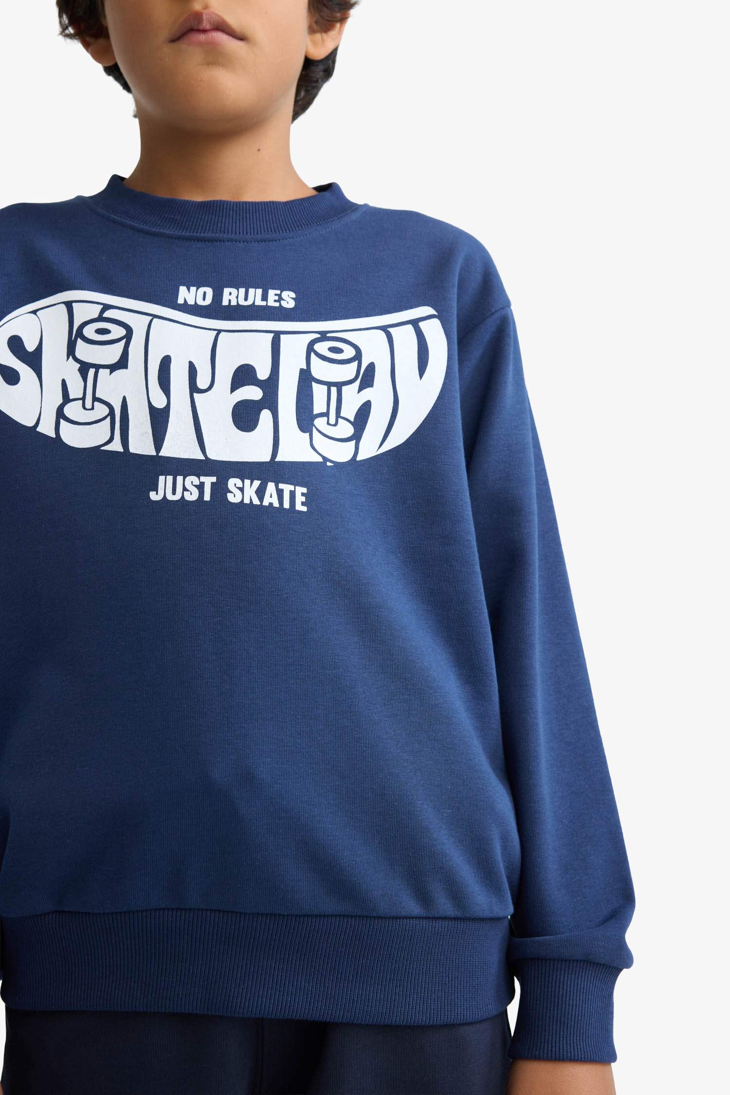 Boy Regular Fit Crew Neck Sweatshirt