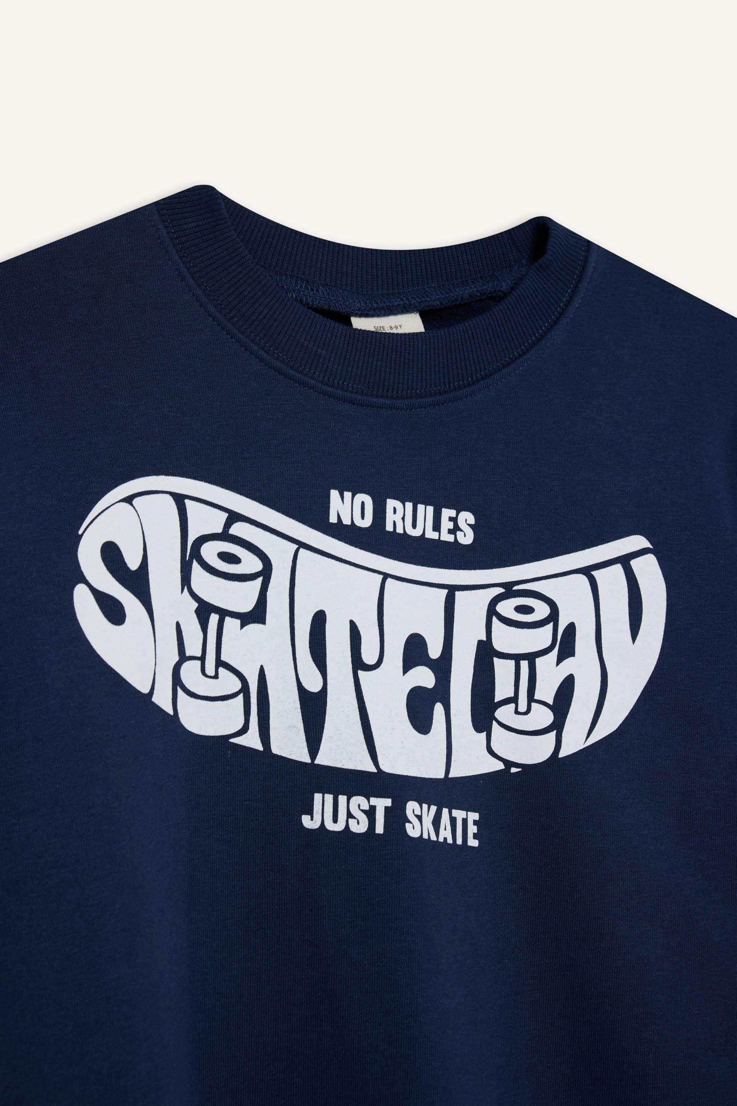 Boy Regular Fit Crew Neck Sweatshirt