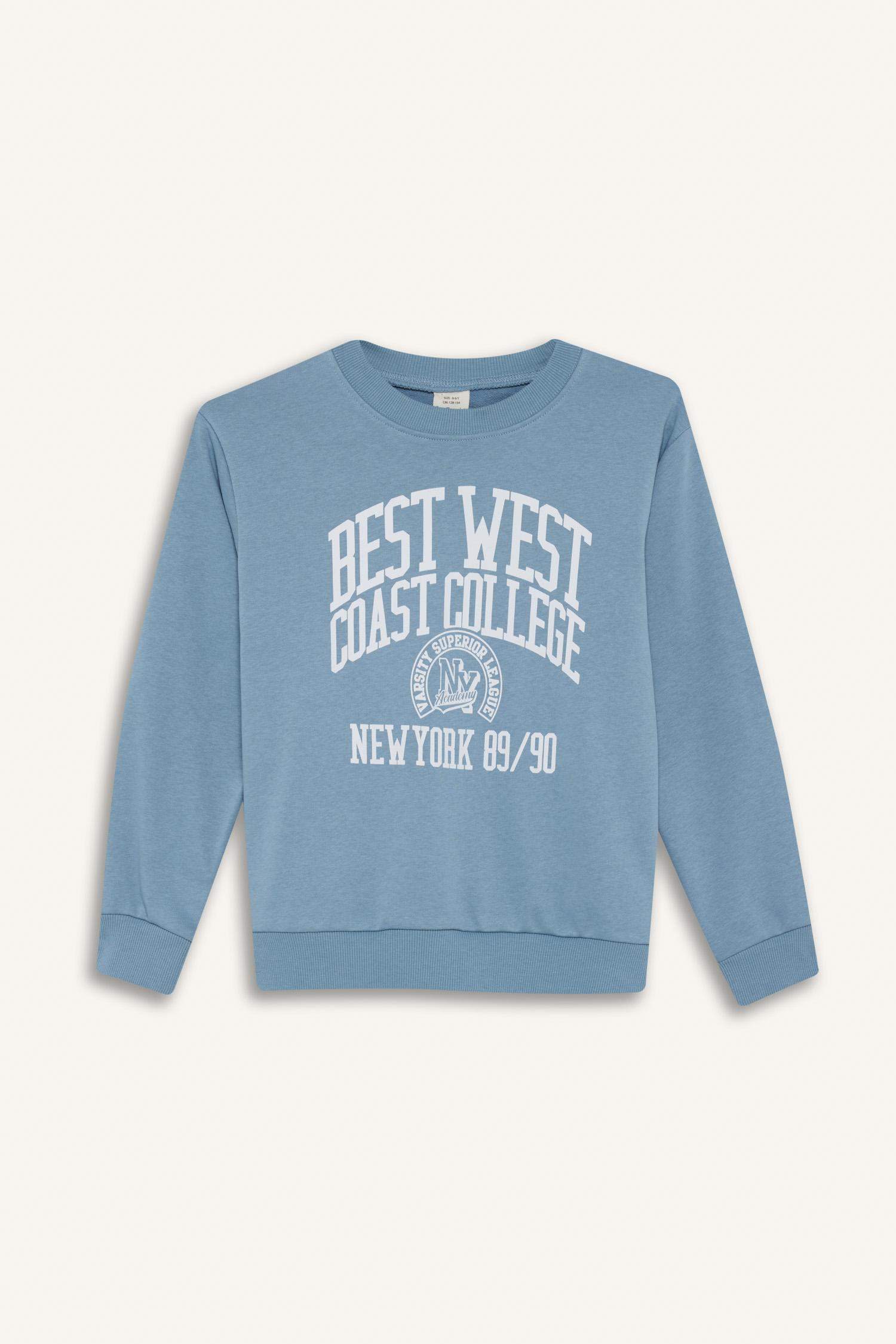 Boy Regular Fit Crew Neck Sweatshirt
