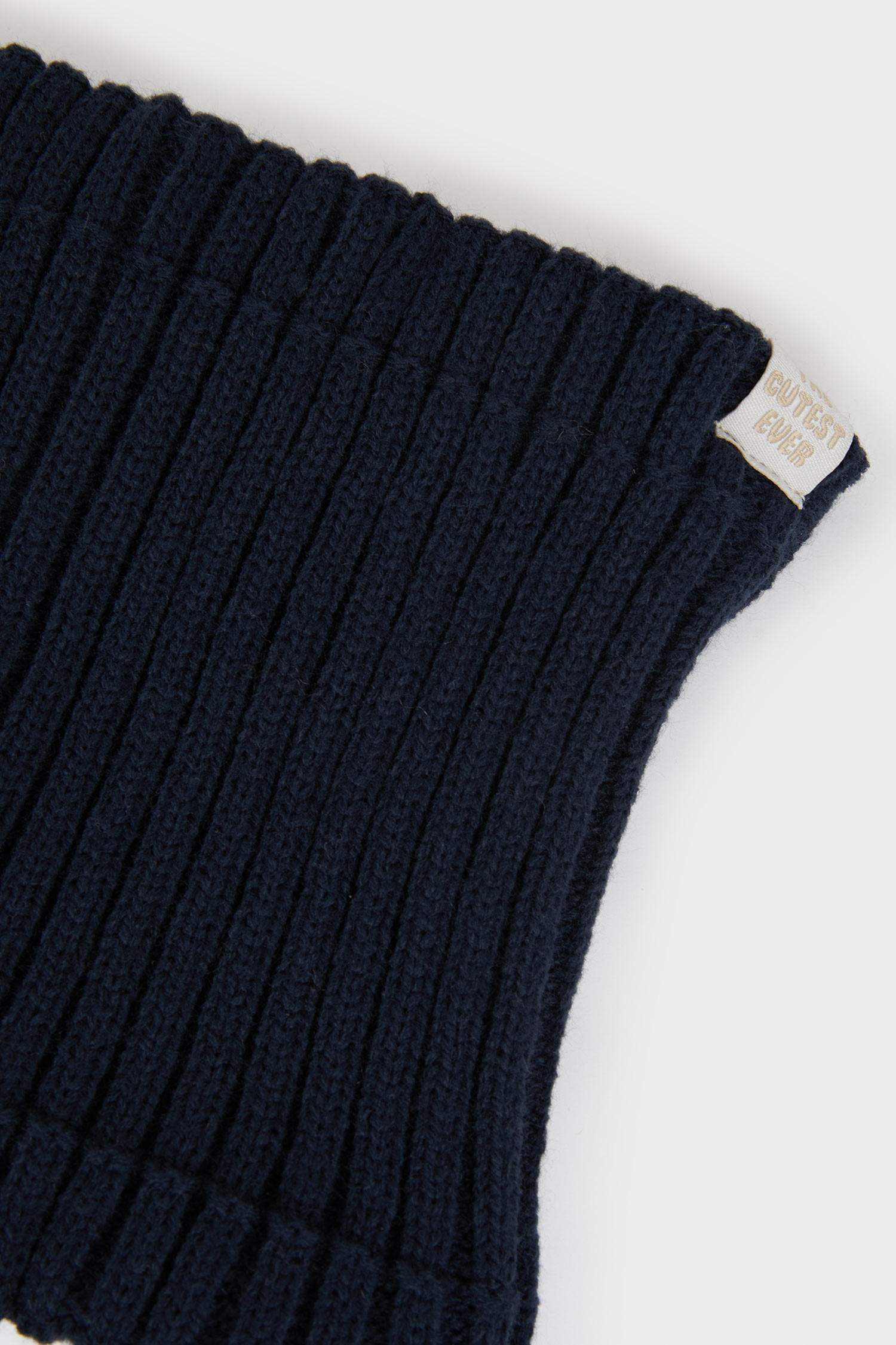 Baby Boy Lined Knit Scarf