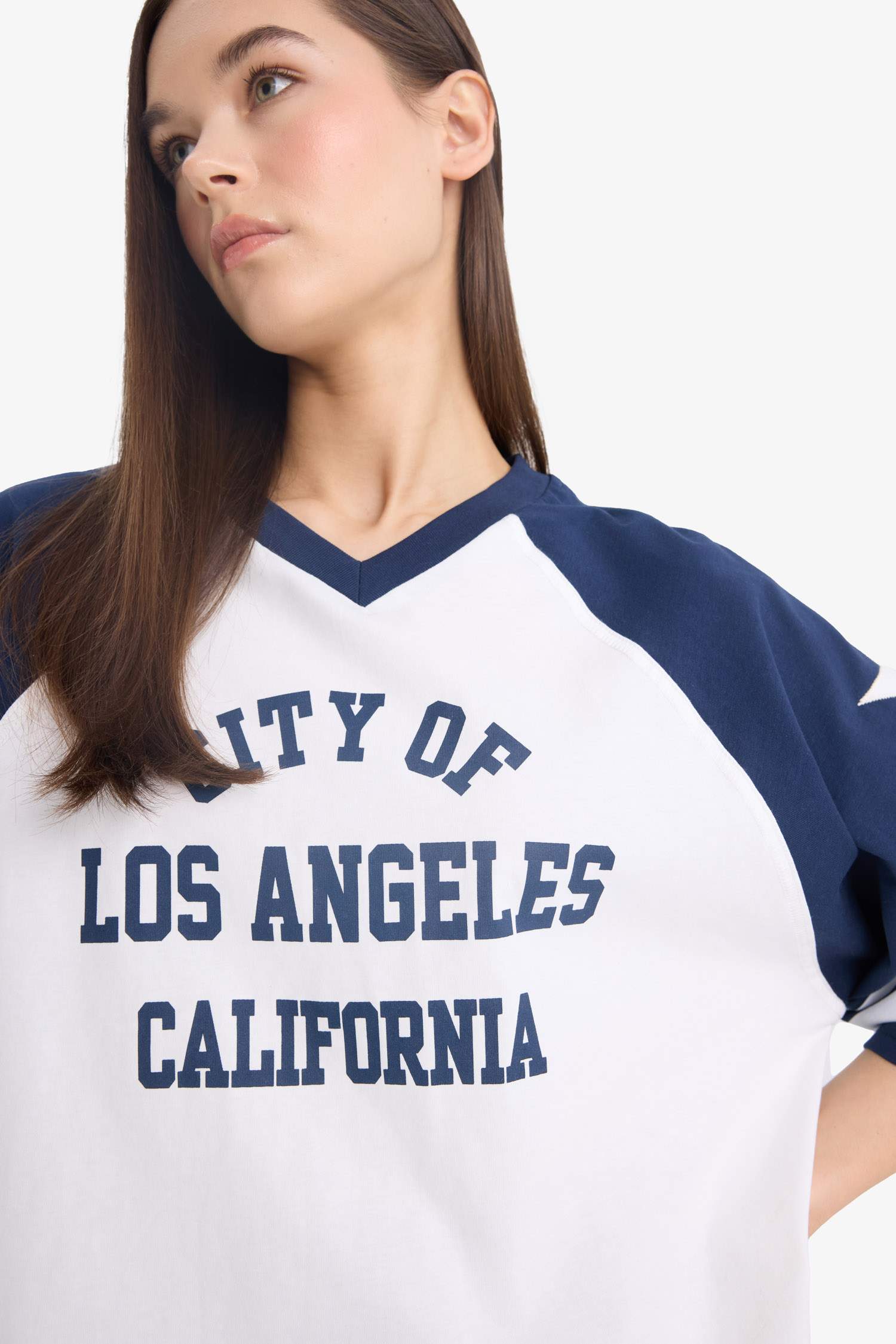 Loose Fit Crew Neck Printed Short Sleeve T-Shirt