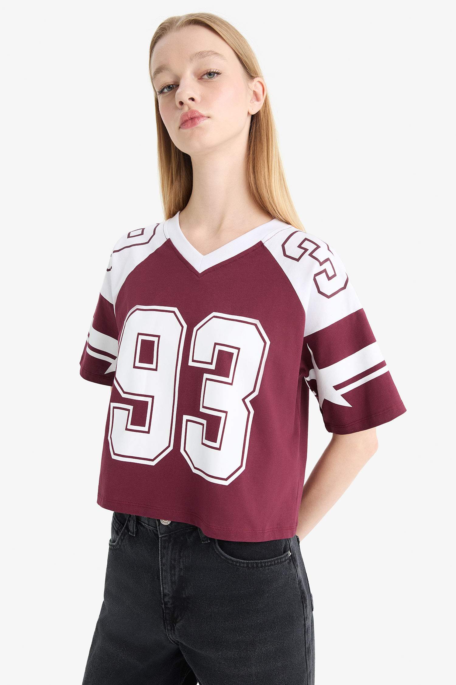 Loose Fit Crew Neck Printed T-Shirt