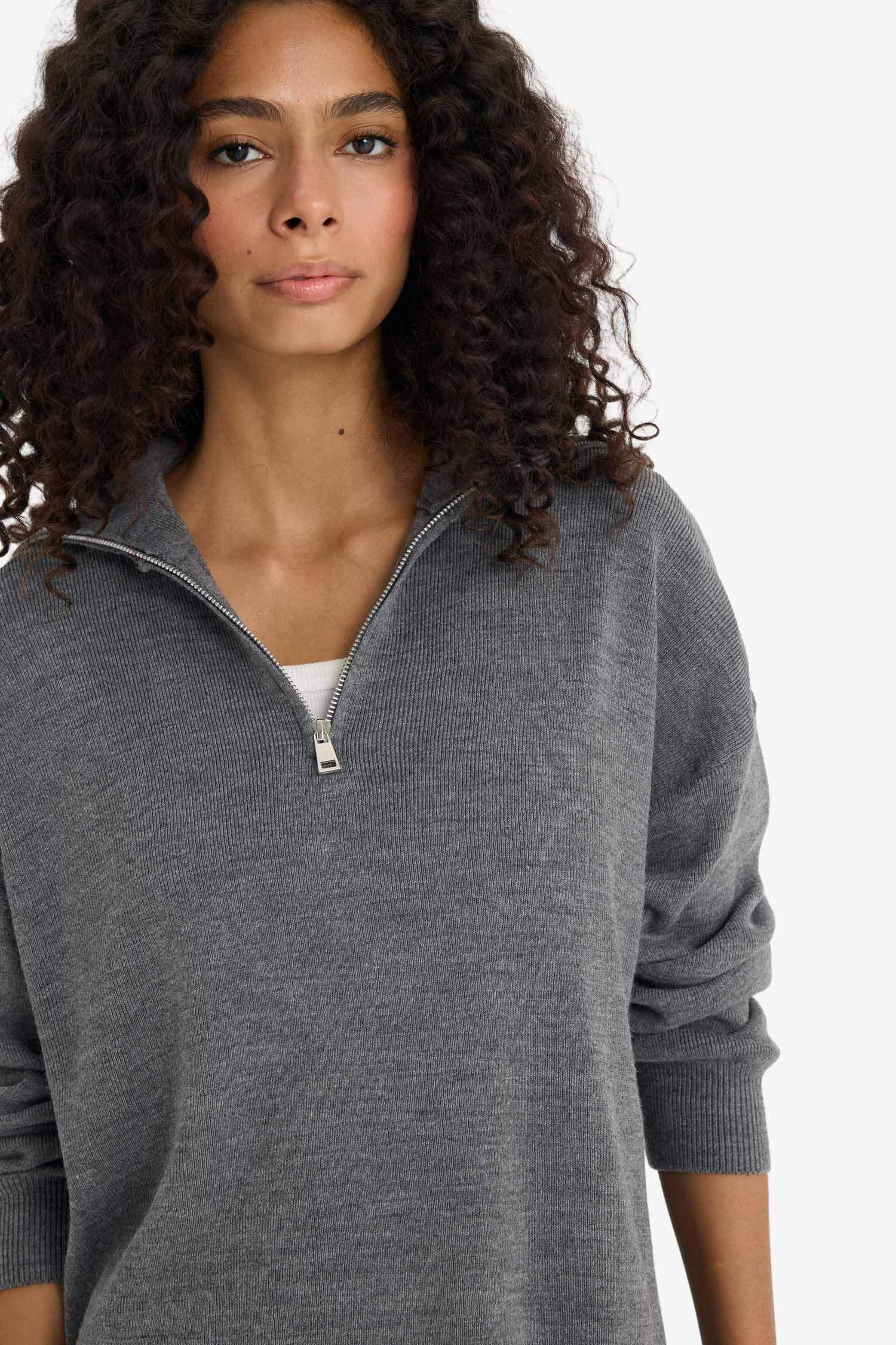 Regular Fit Half Zippered Pullover