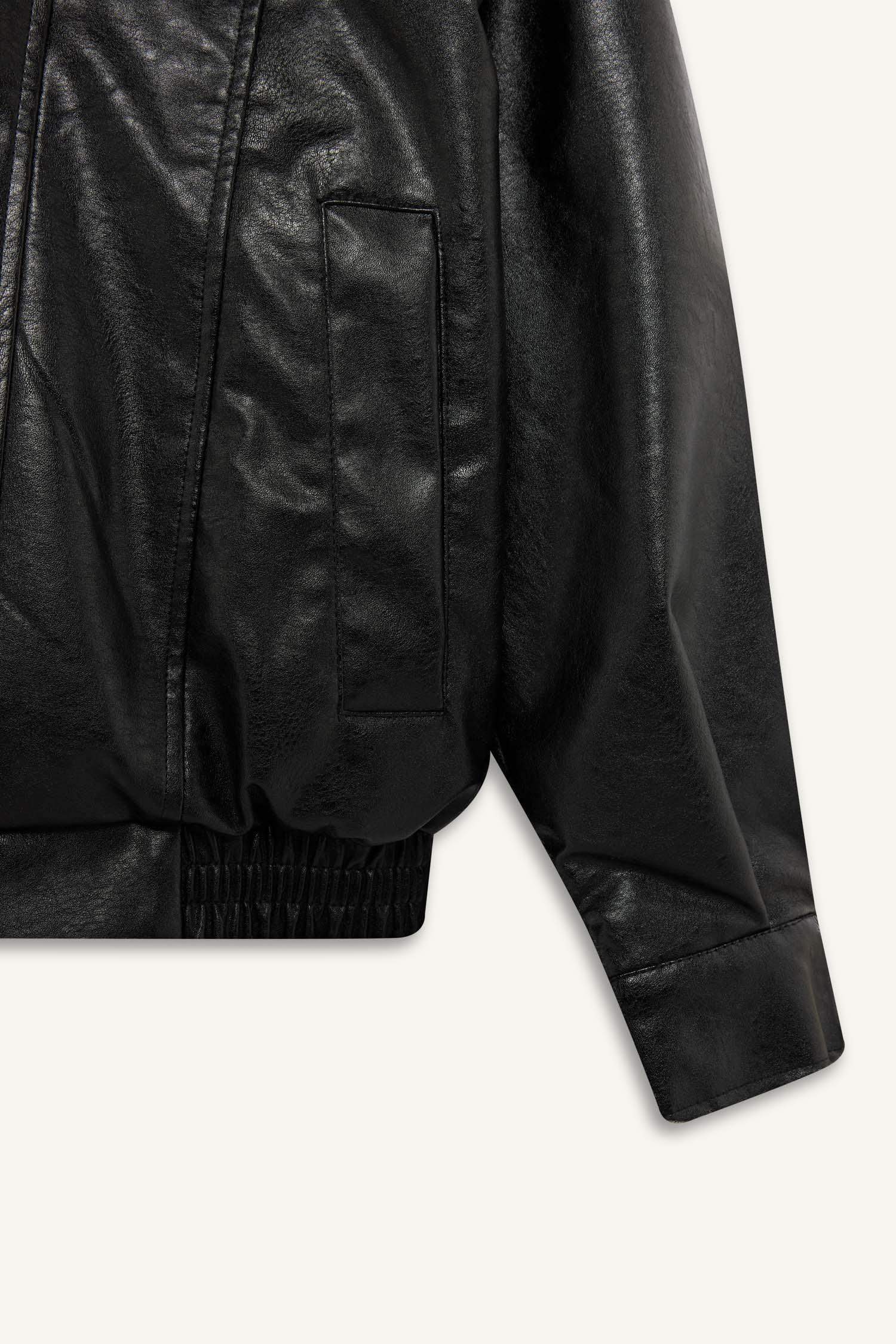 Dad Fit Polo Yaka Suni Deri Mont