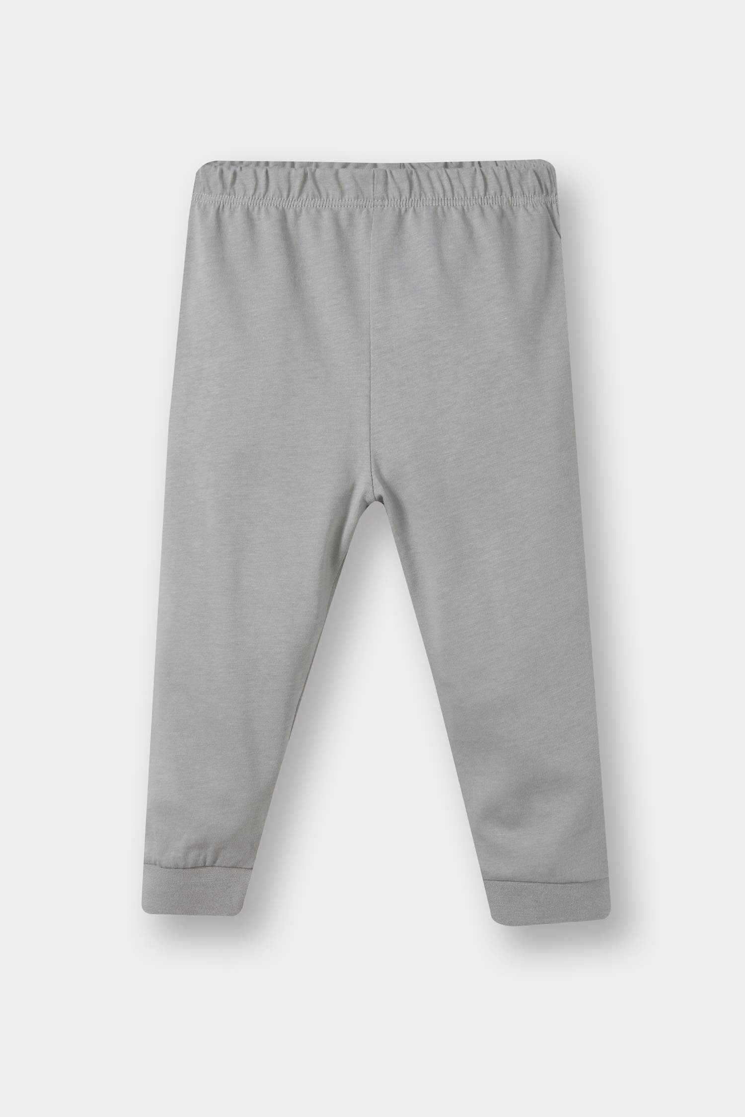 Erkek Bebek Pijama Takımı Baskılı Uzun Kollu Penye Üst Uzun Alt