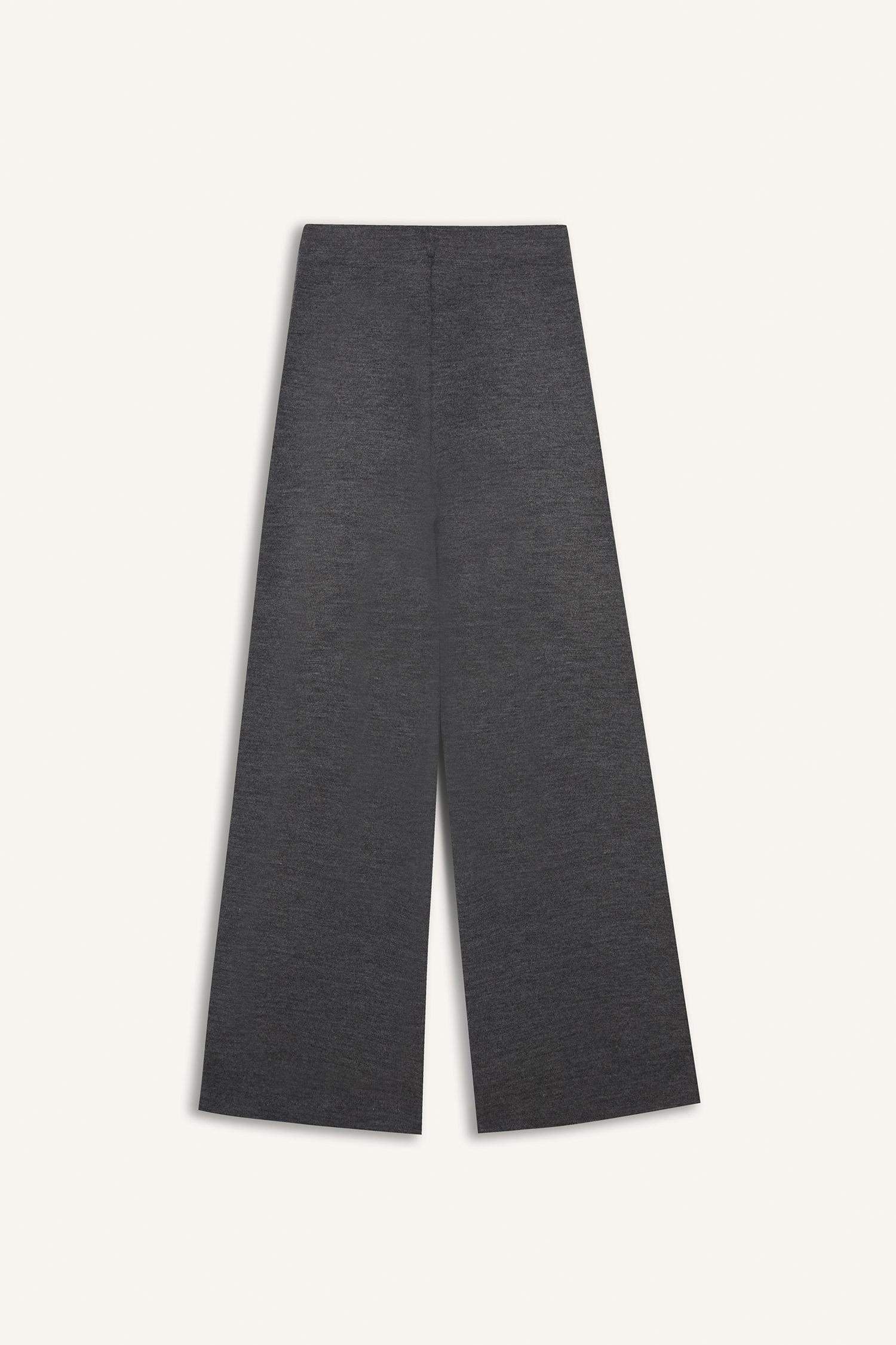 Wide Leg Geniş Bol Paça Triko Pantolon