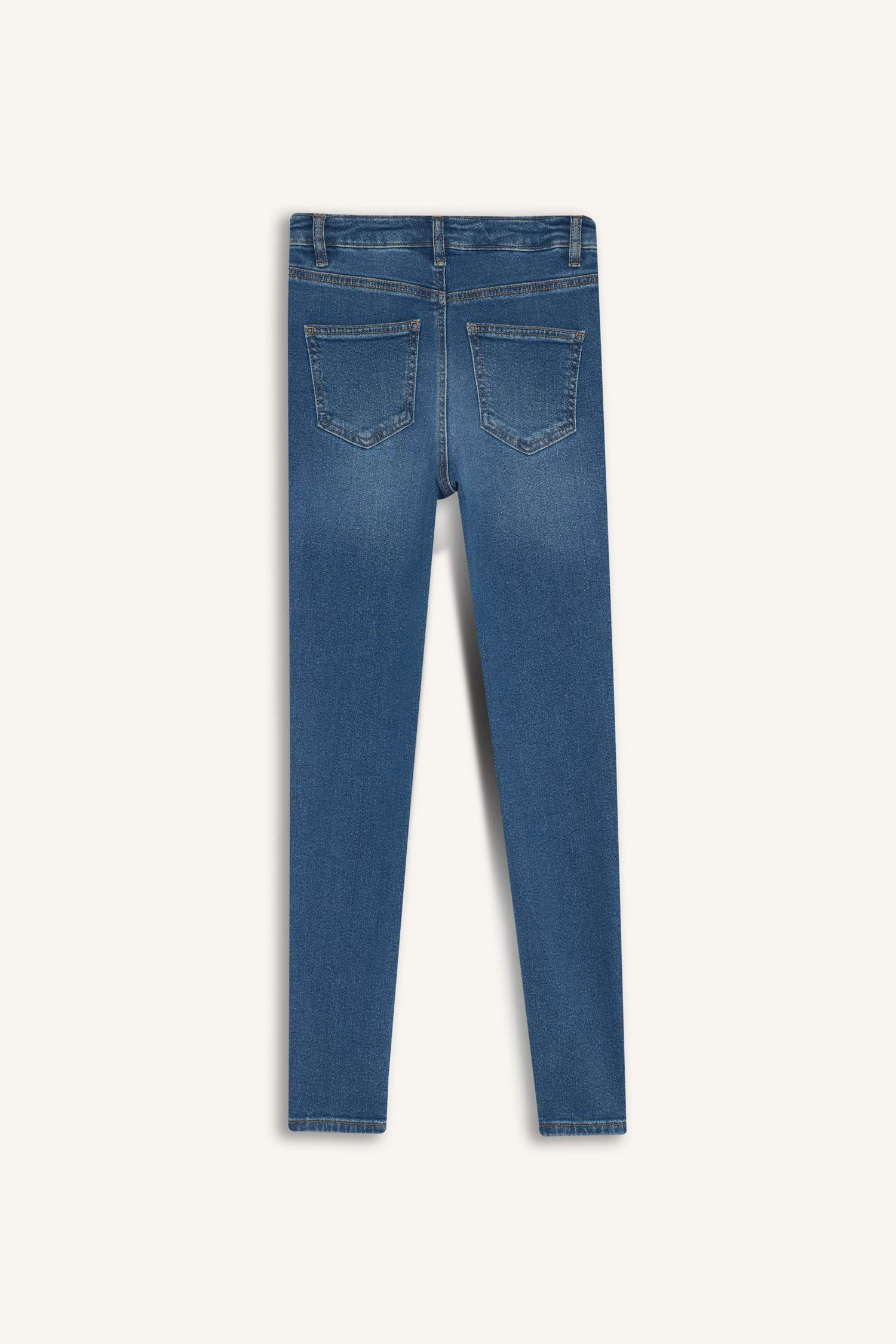 Skinny Fit Yüksek Bel Bilek Boy Jean Pantolon