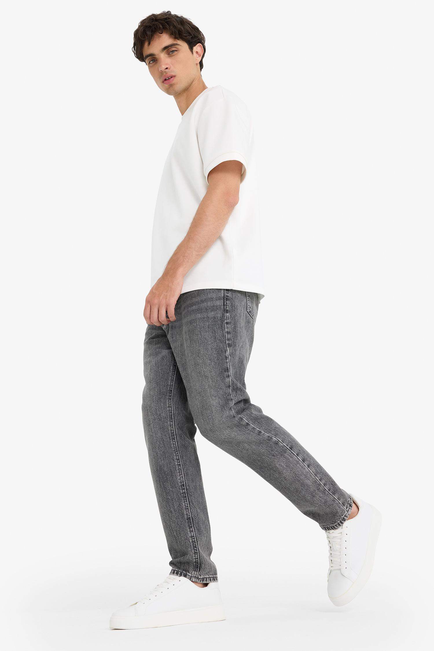 %100 Pamuk 90's Slim Fit Dar Kalıp Yüksek Bel Dar Paça Jean Pantolon