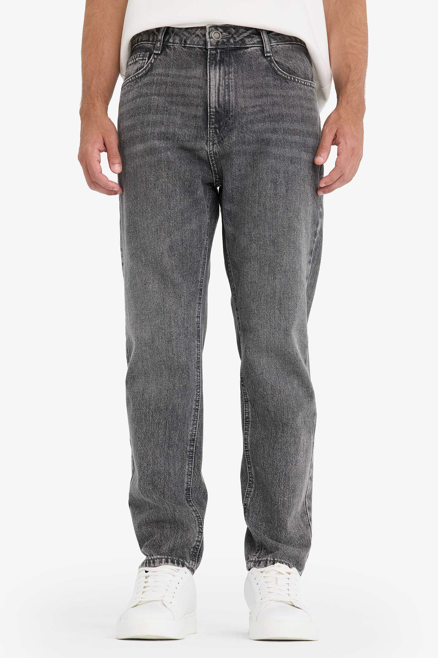 %100 Pamuk 90's Slim Fit Dar Kalıp Yüksek Bel Dar Paça Jean Pantolon