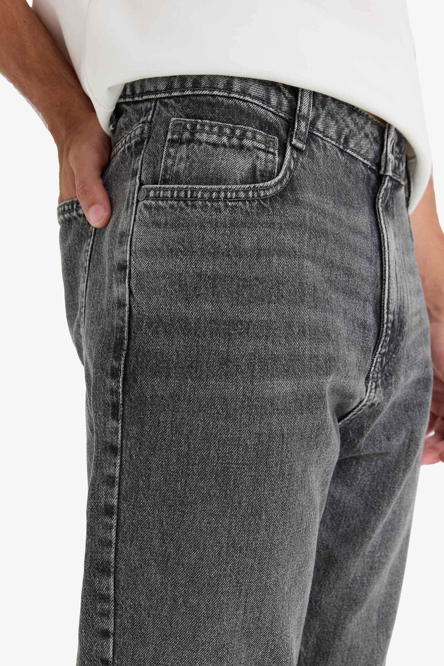 %100 Pamuk 90's Slim Fit Dar Kalıp Yüksek Bel Dar Paça Jean Pantolon