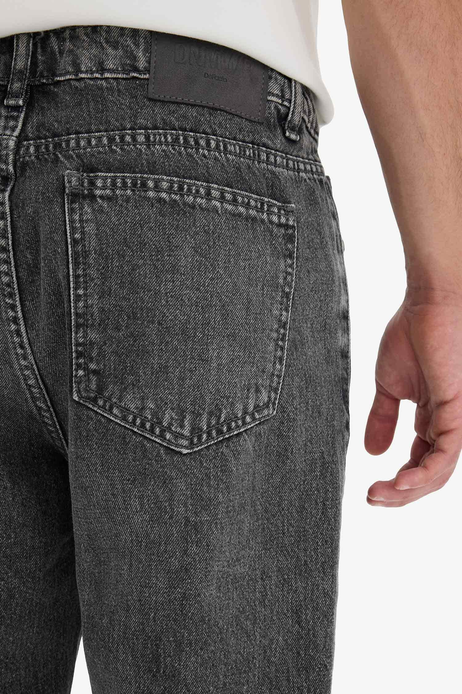 %100 Pamuk 90's Slim Fit Dar Kalıp Yüksek Bel Dar Paça Jean Pantolon