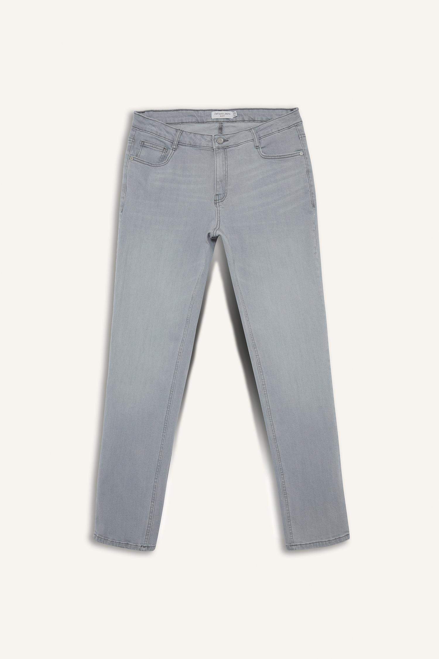 Pedro Slim Fit Dar Kalıp Normal Bel Dar Paça Jean Pantolon