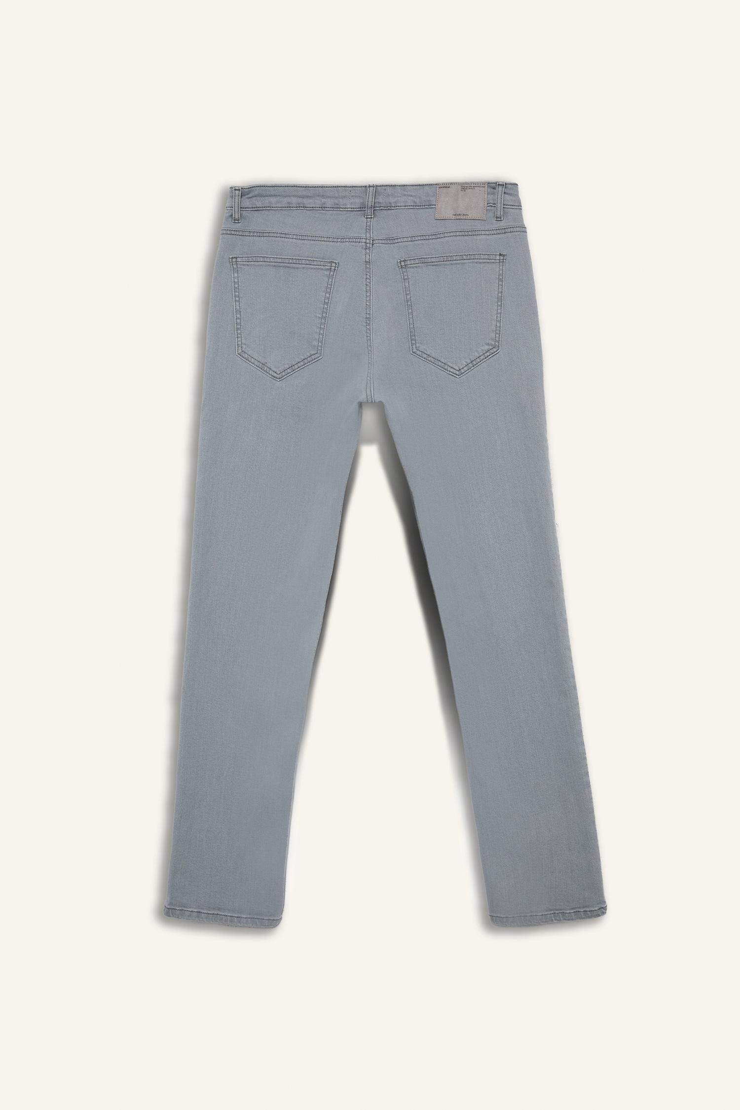 Pedro Slim Fit Dar Kalıp Normal Bel Dar Paça Jean Pantolon