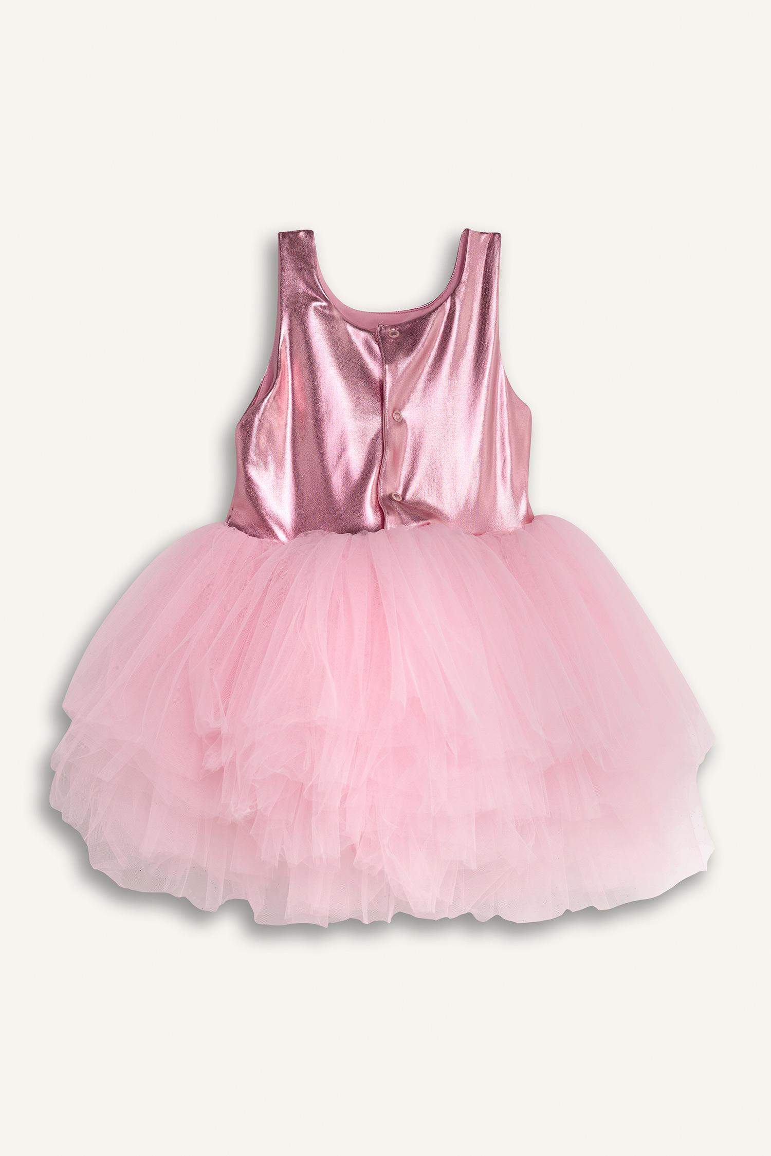 Le Mabelle x DeFacto Kız Bebek Askılı Tütü Etekli Elbise