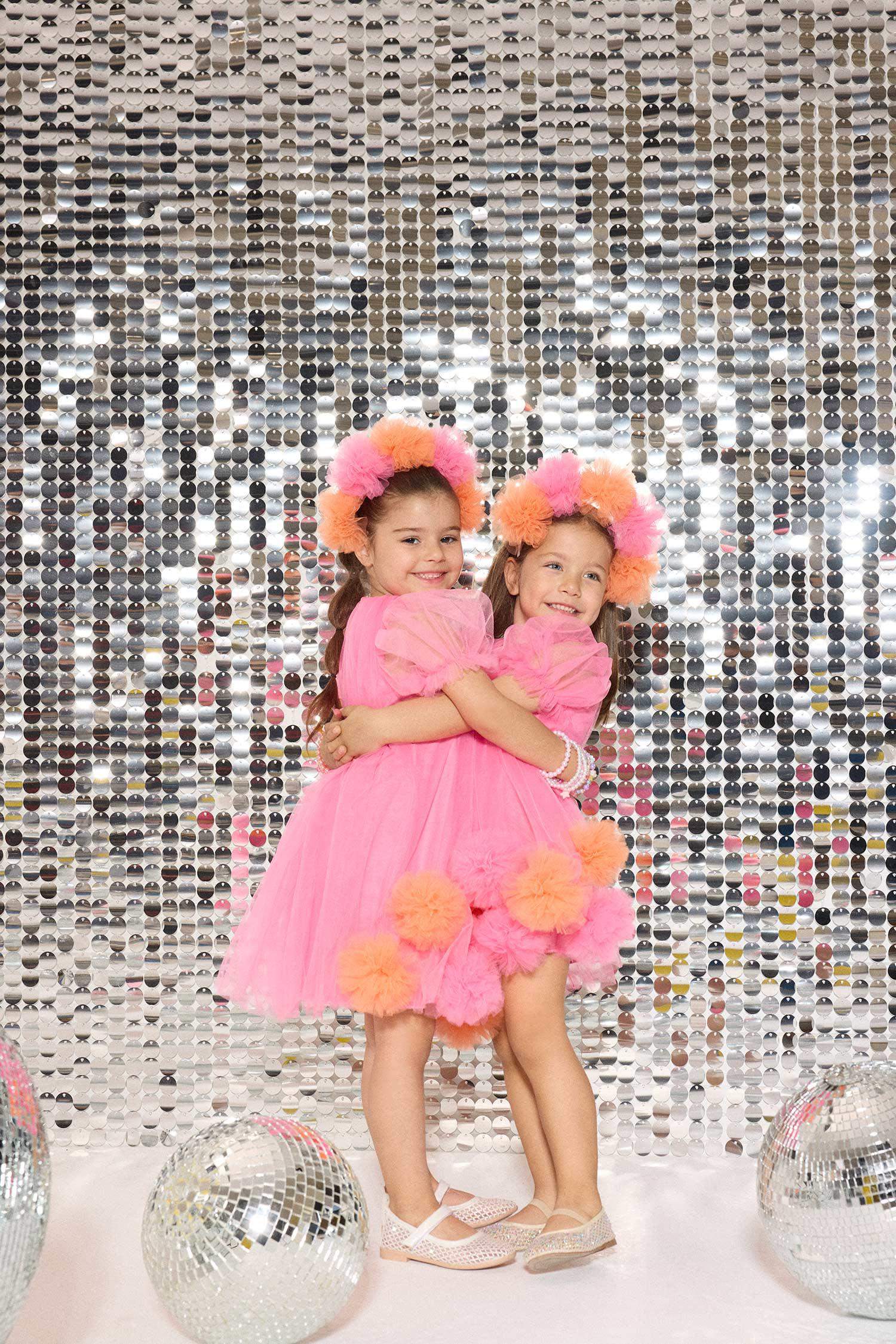 Le Mabelle x DeFacto Kız Bebek 2'li Takım Kısa Kollu Tül Elbise Taç