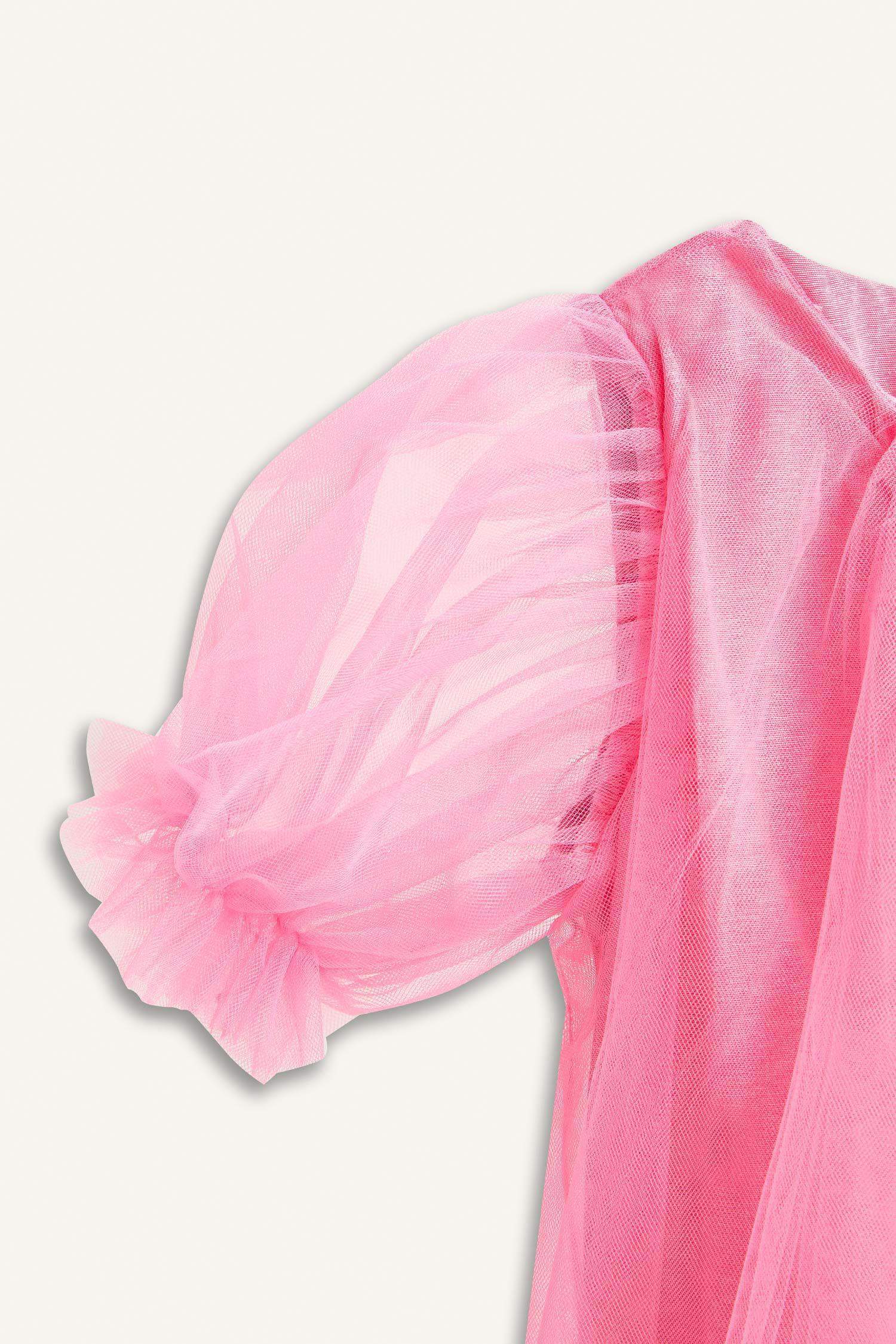 Le Mabelle x DeFacto Kız Bebek 2'li Takım Kısa Kollu Tül Elbise Taç