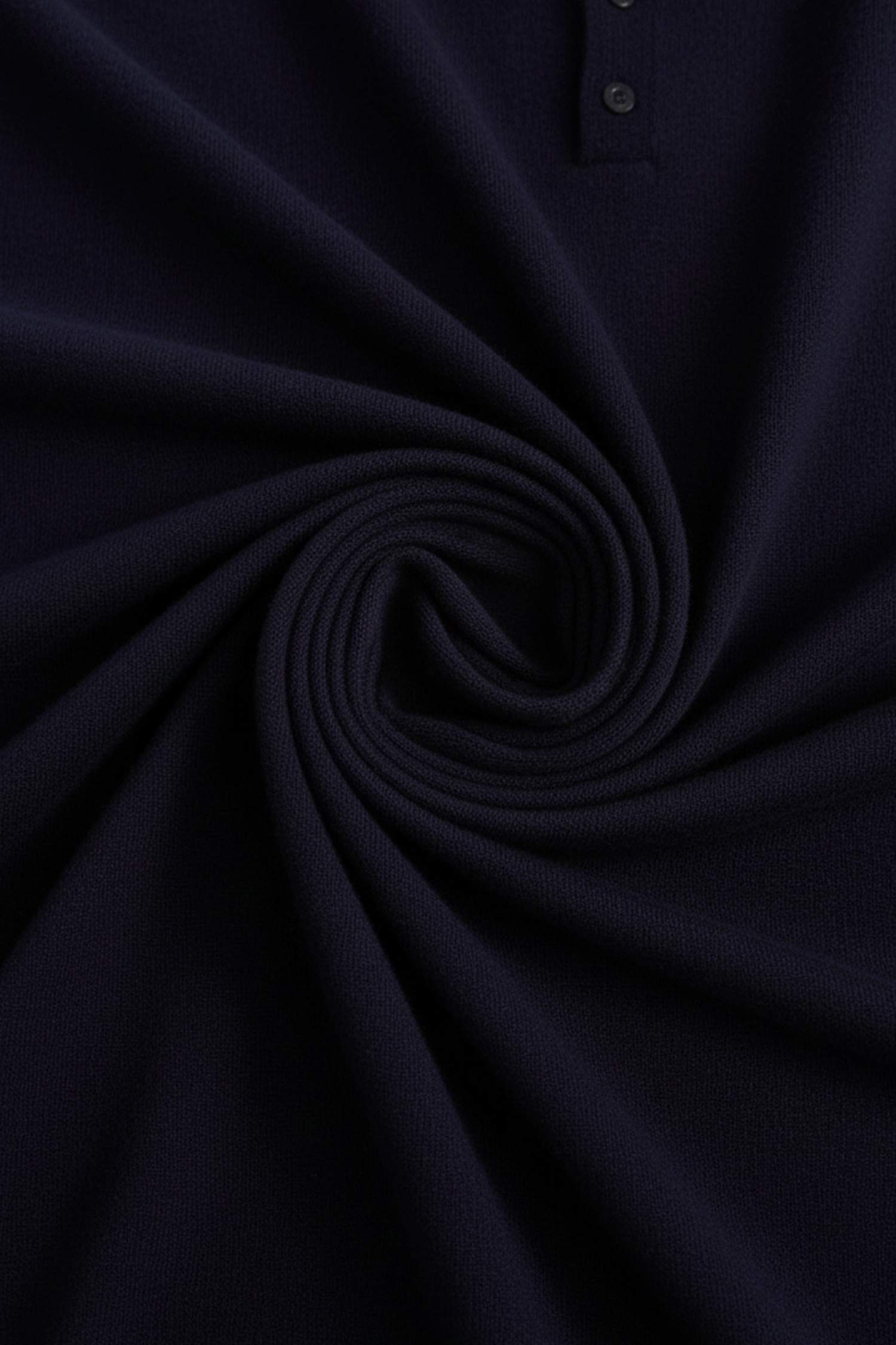 %100 Yün Standart Fit Polo Yaka Kazak