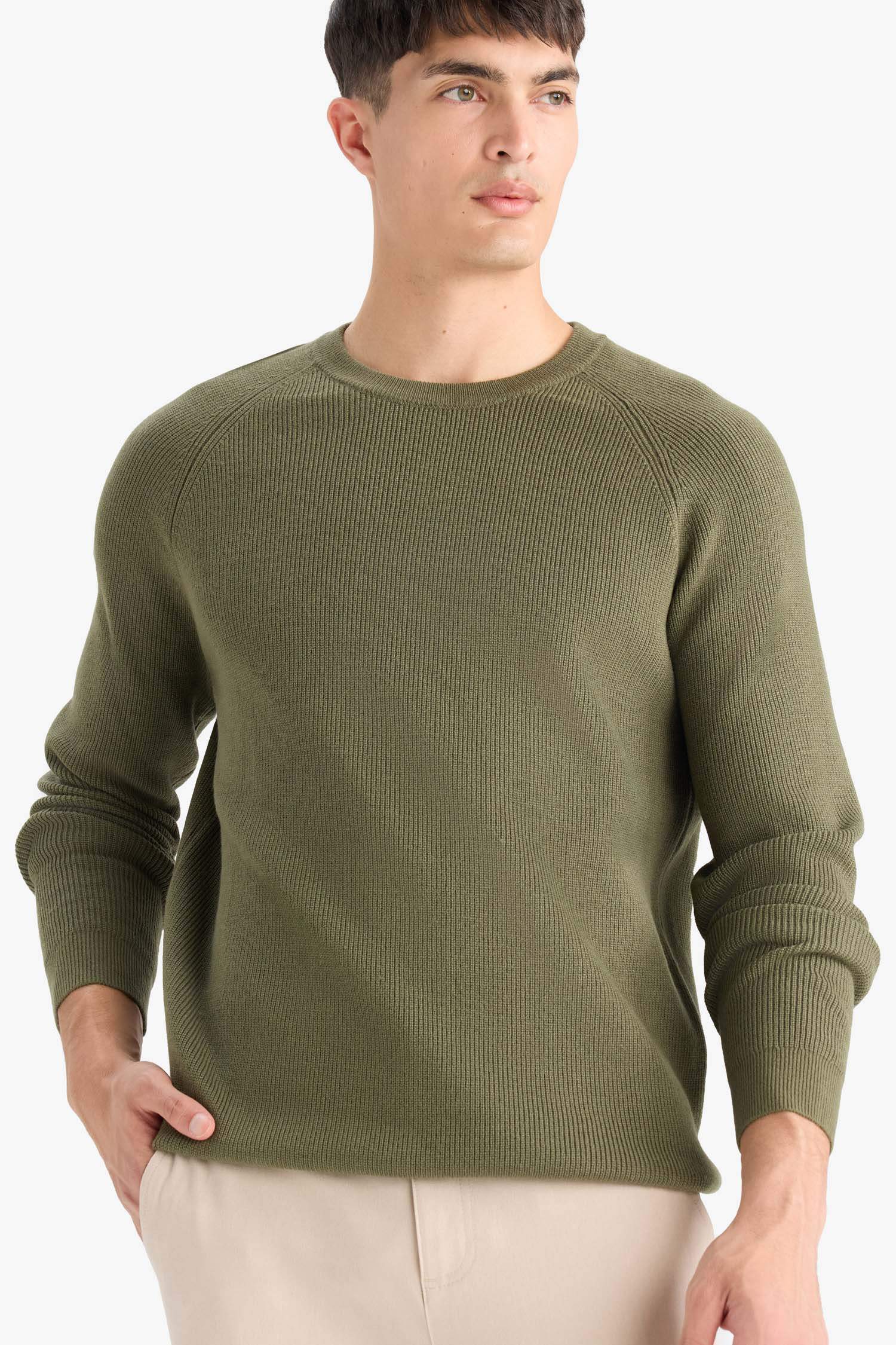 Standard Fit Crew Neck Knitwear Pullover