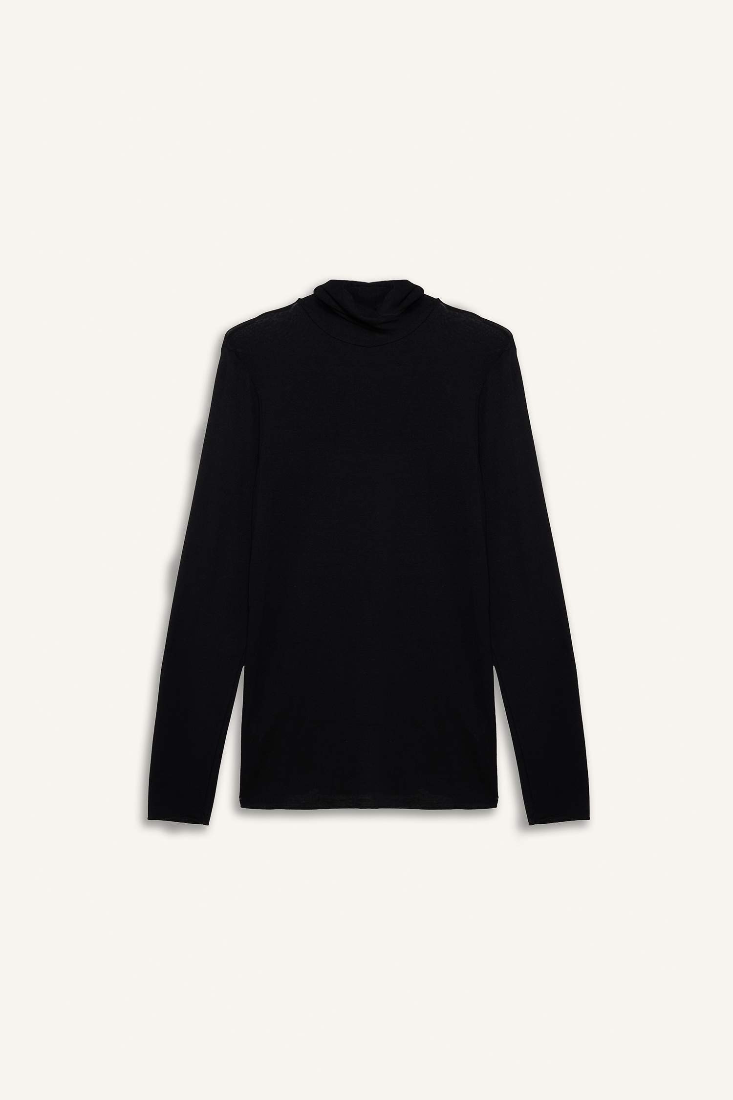 Fall in Love Modal Cashmere Soft Textured Turtleneck Top