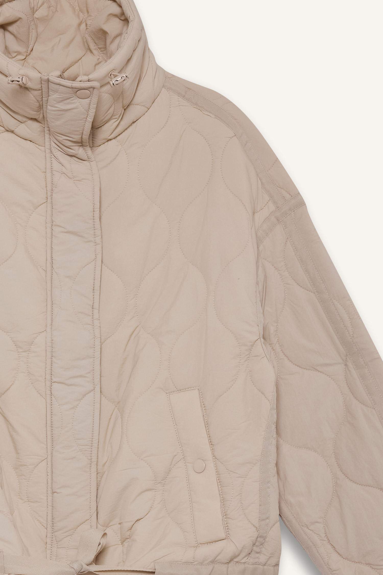 Su Geçirmez Regular Fit Çıtçıtlı Fermuarlı Kapitoneli Mont