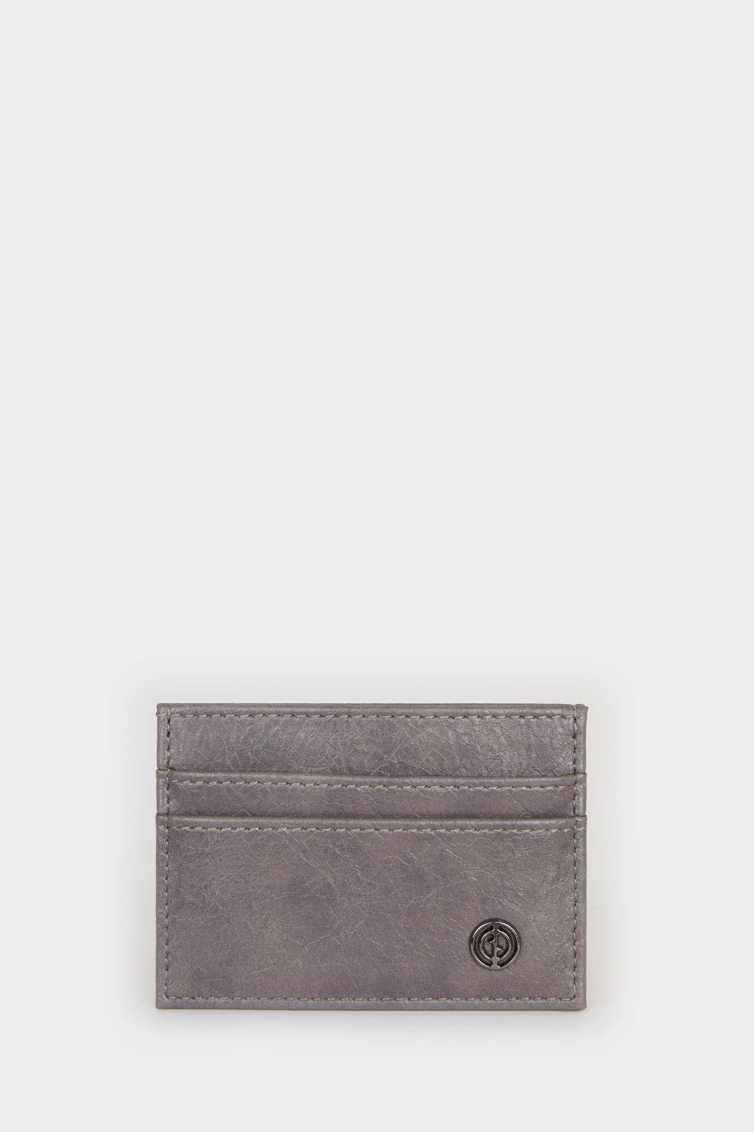 Man Faux Leather Card Holder