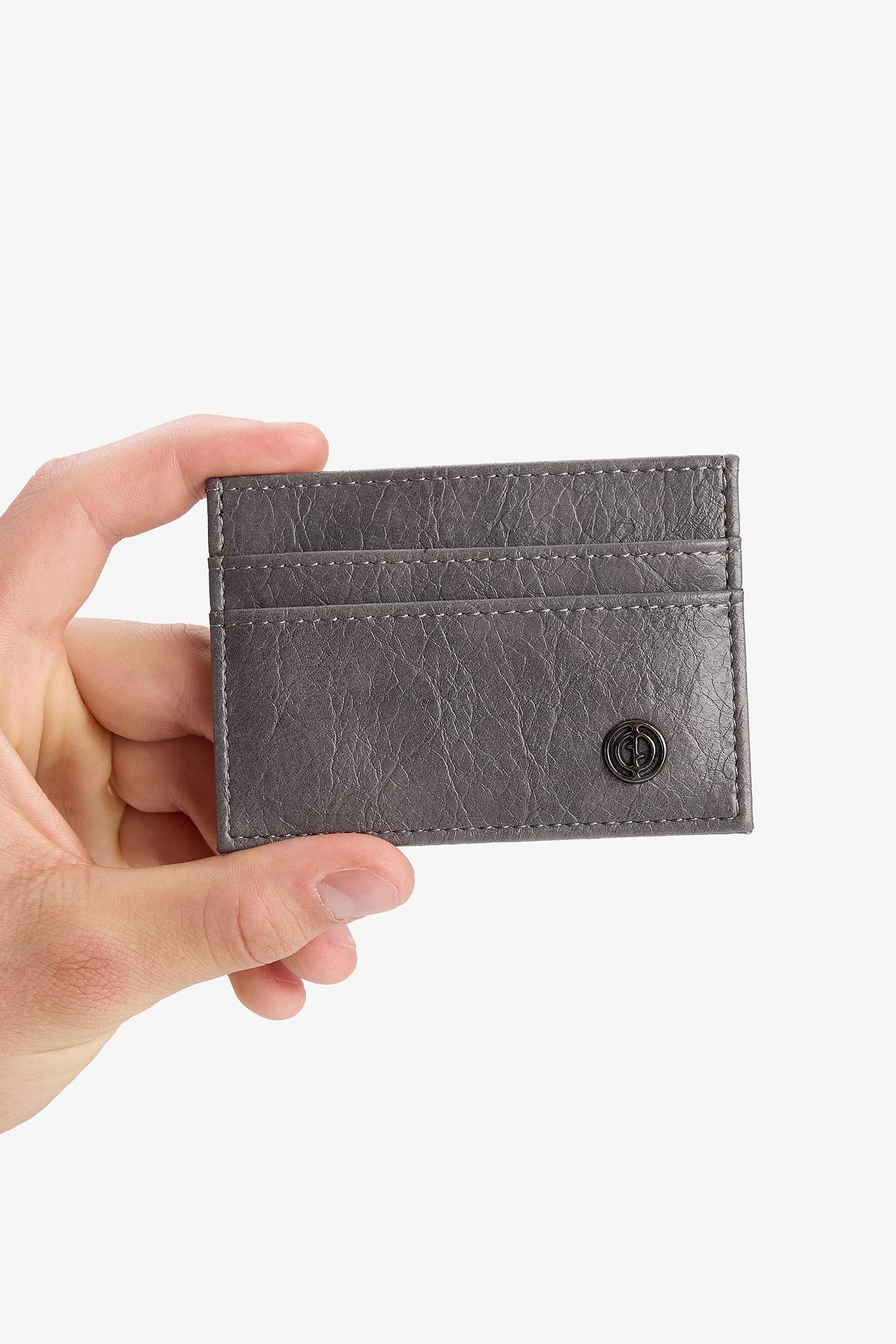 Man Faux Leather Card Holder