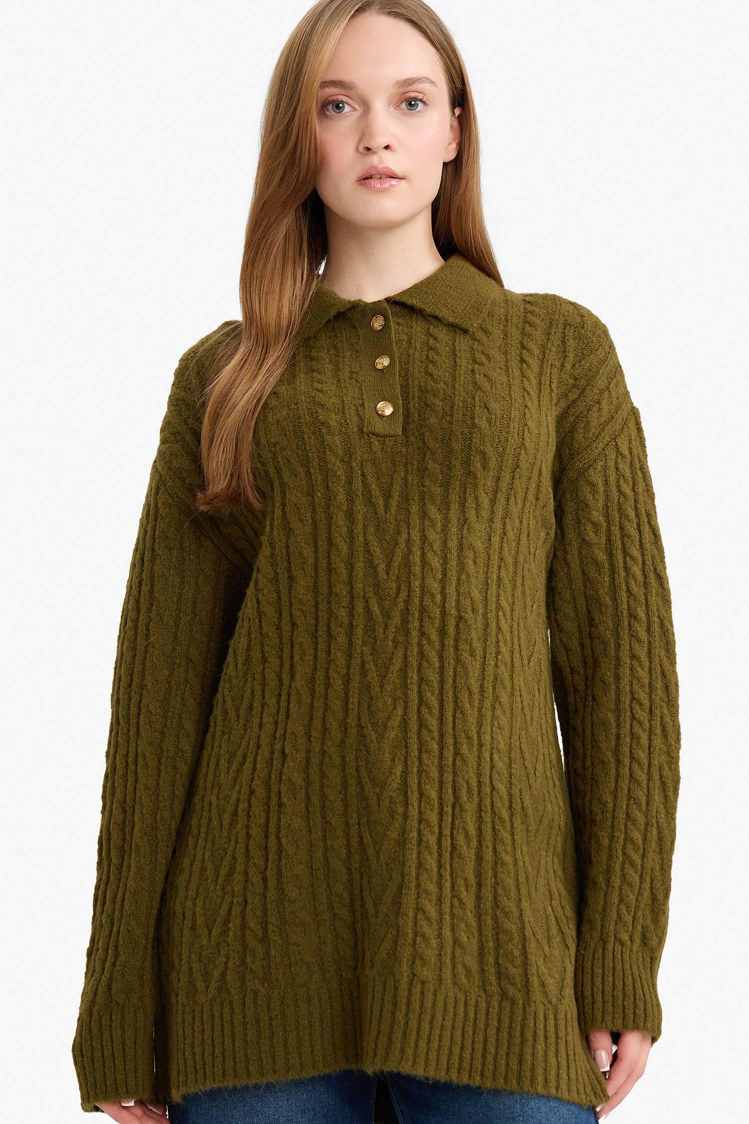 تونيك تريكو قصة عادية برقبة بولو