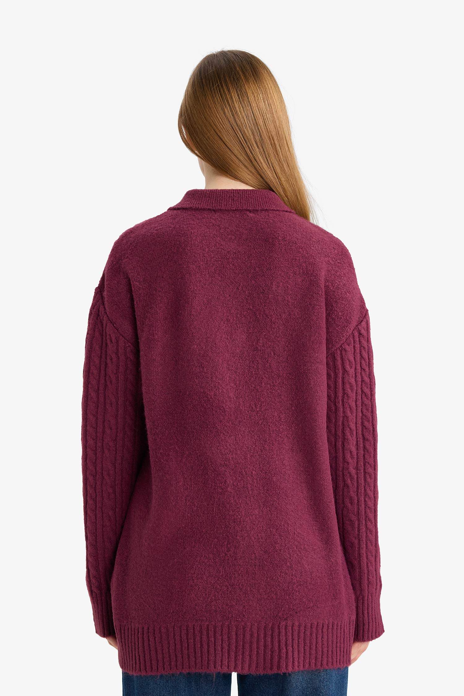 تونيك تريكو قصة عادية برقبة بولو