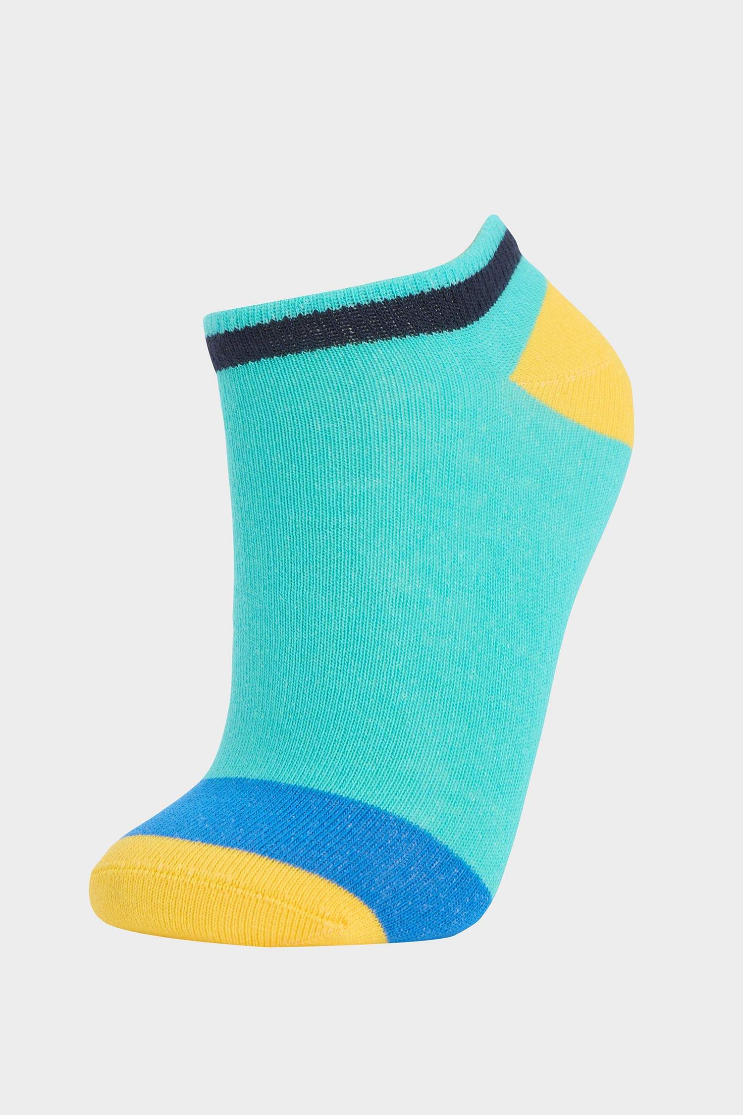 Erkek Çocuk Basıc Düz 5'li Pamuklu Patik Çorap