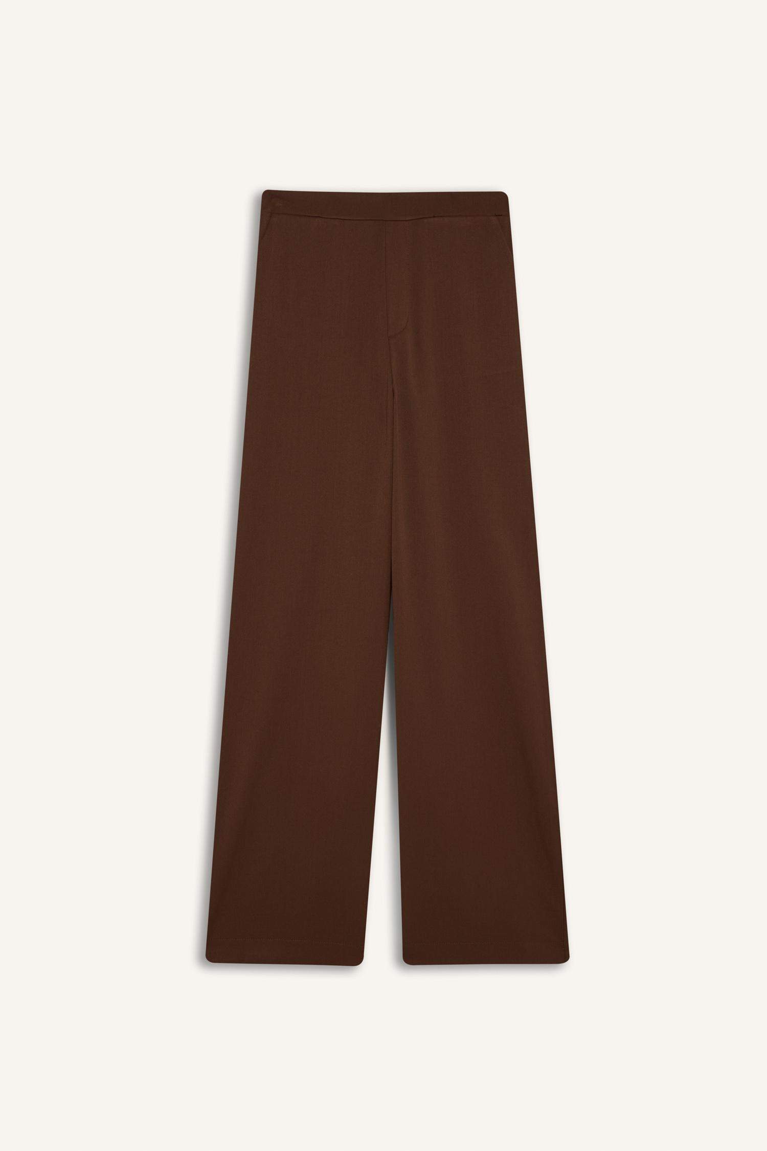 بنطلون وايد ليج برجل واسع