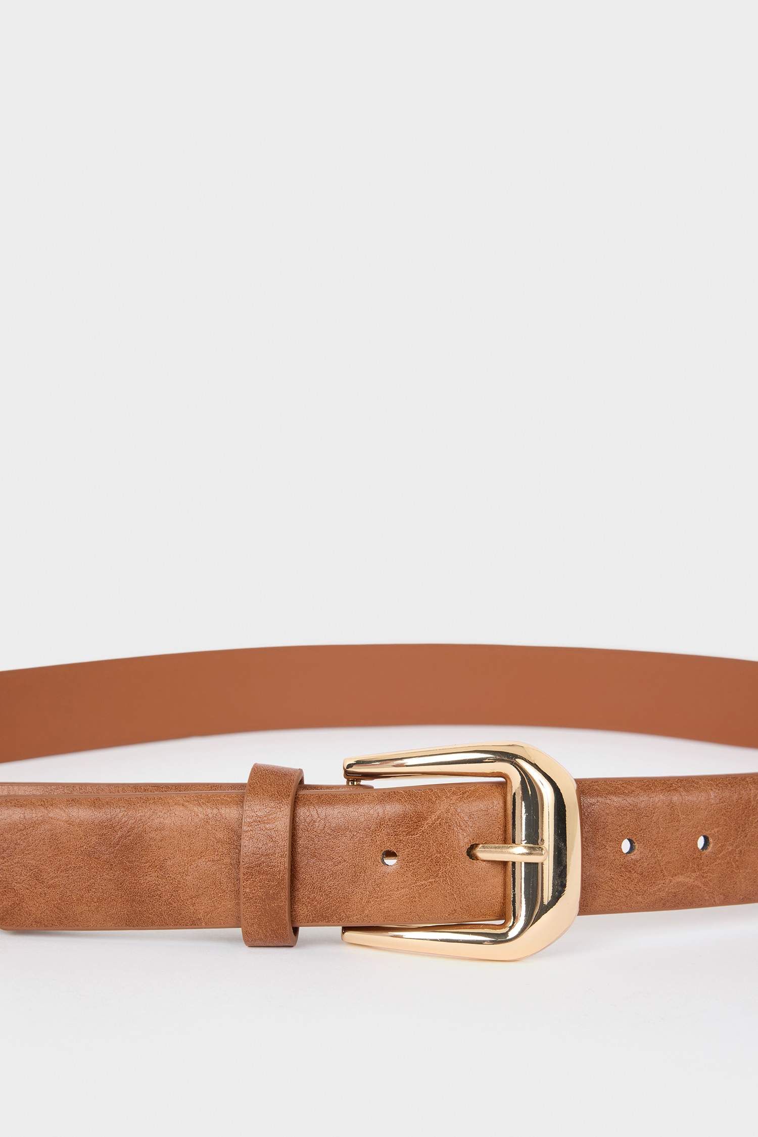 Kadın Büyük Toka Suni Deri Jean Kemeri