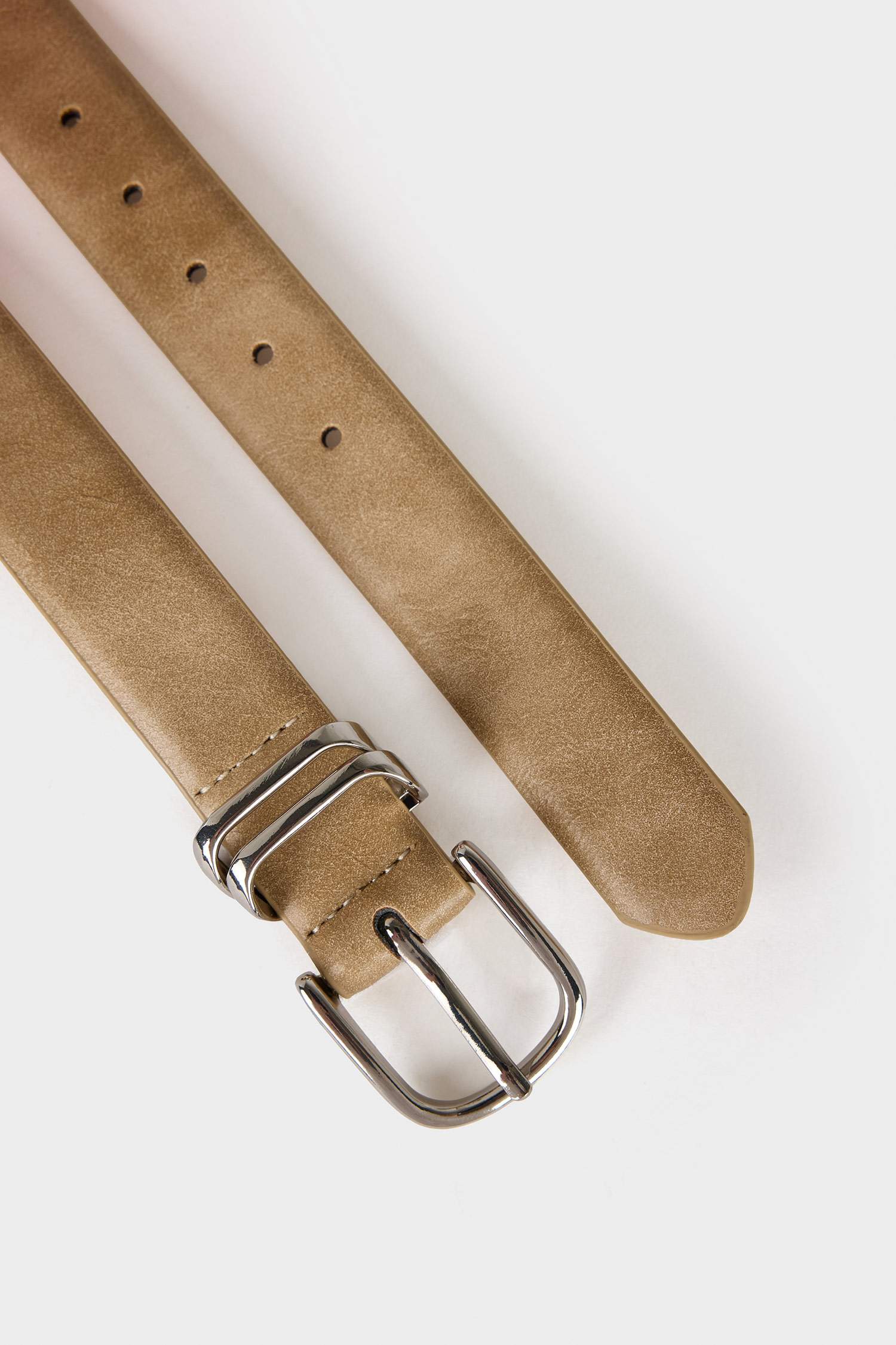 Kadın Oval Toka Suni Deri Jean Kemeri