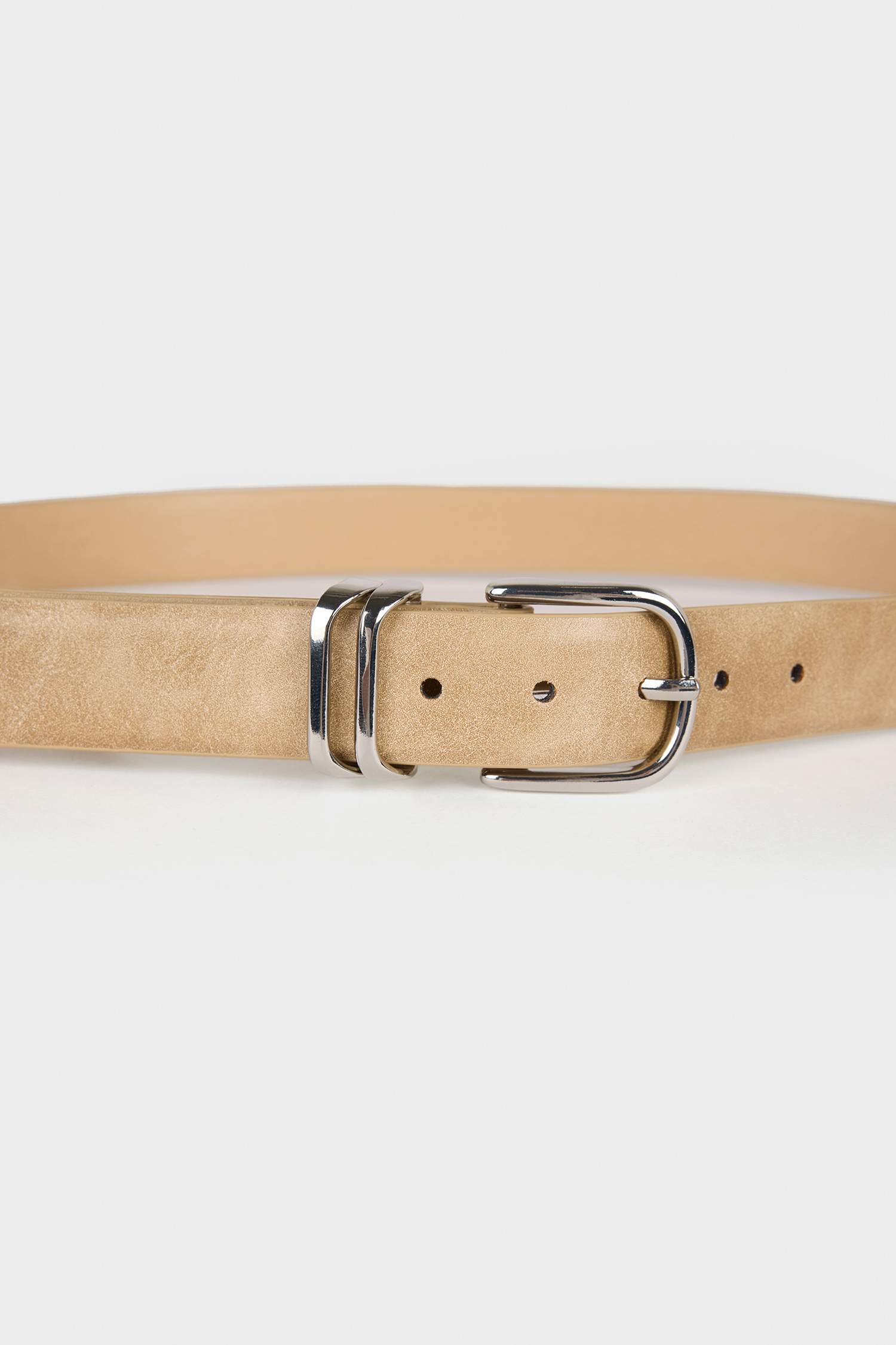 Kadın Oval Toka Suni Deri Jean Kemeri