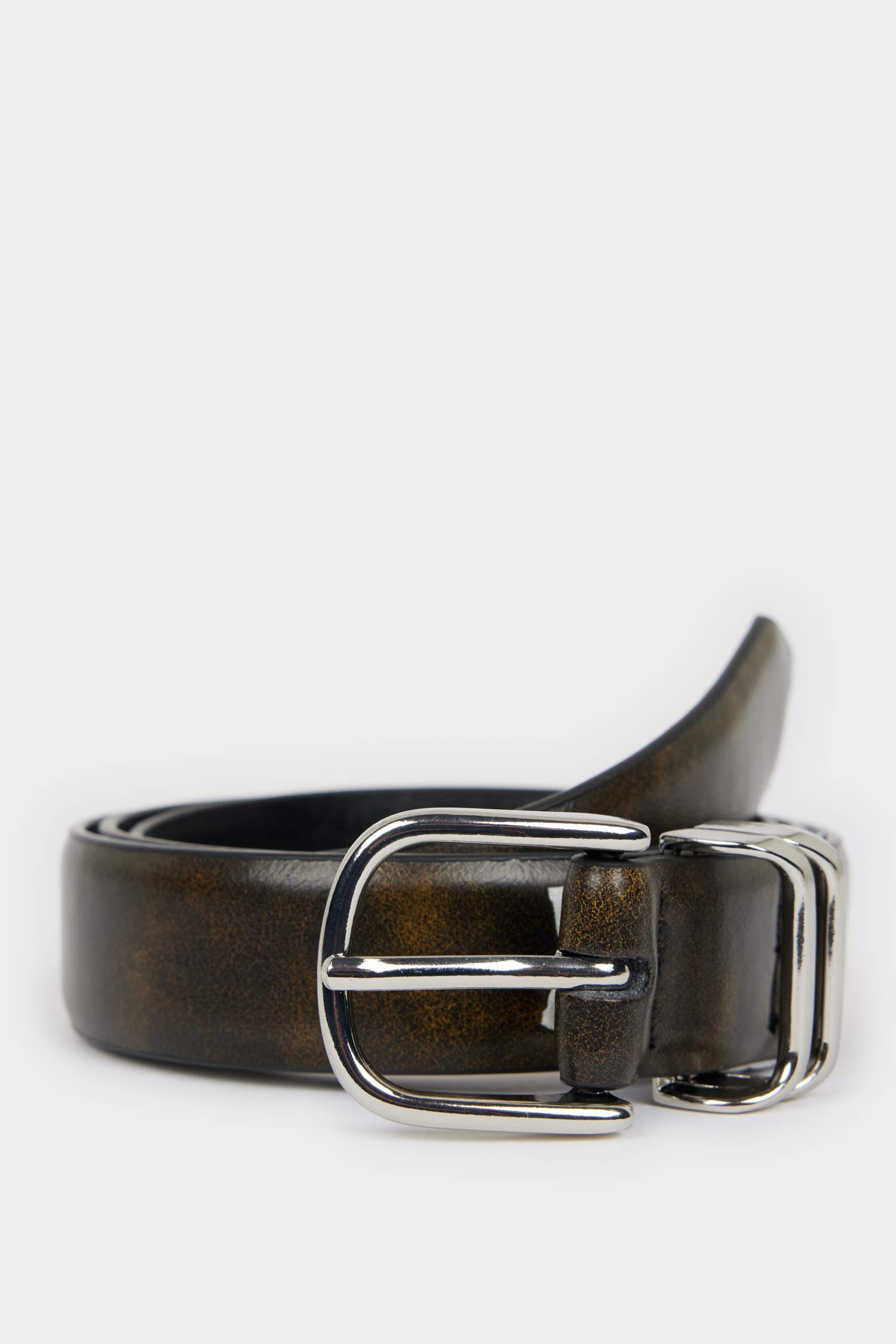 Kadın Oval Toka Suni Deri Jean Kemeri