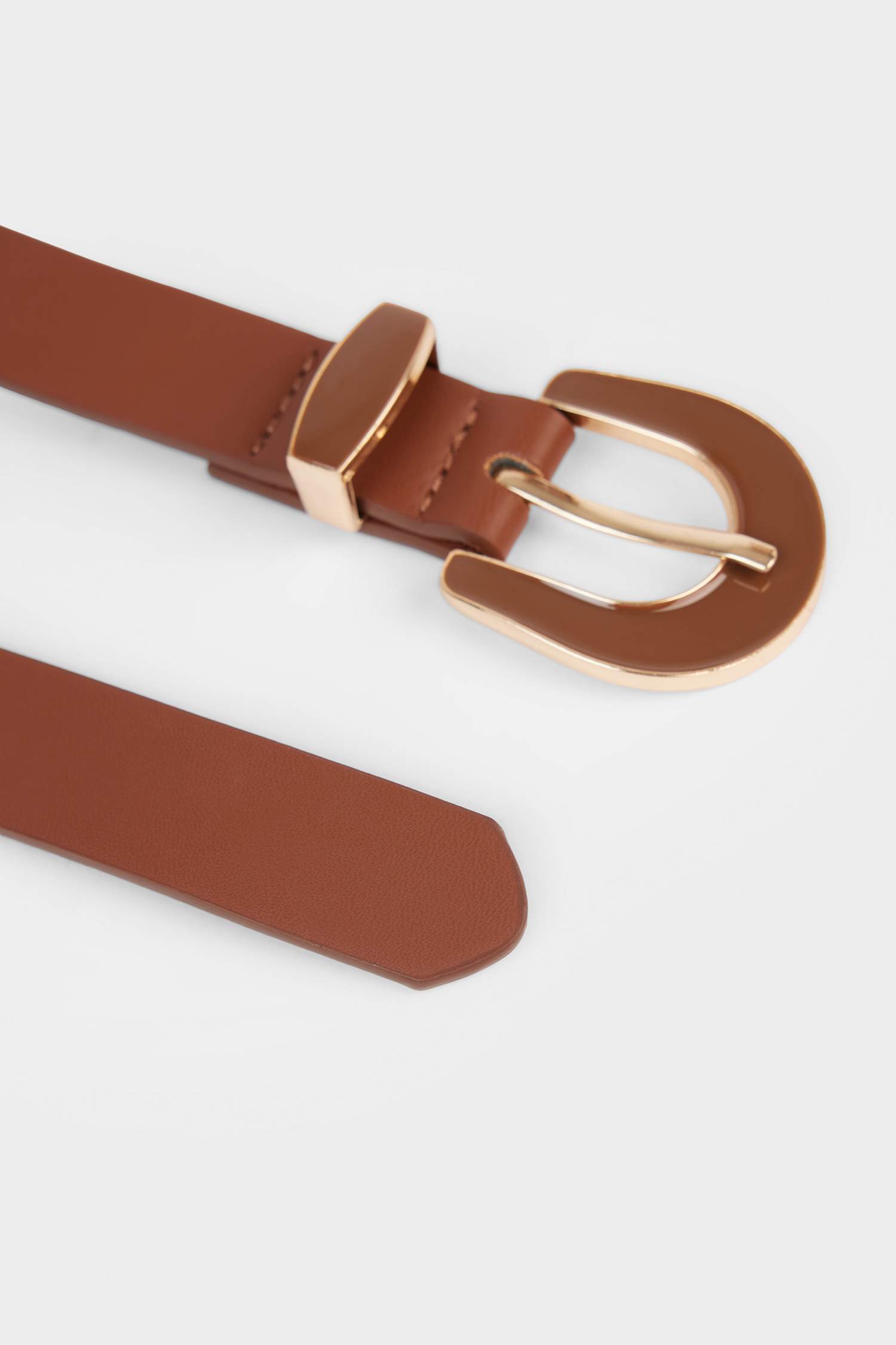 Kadın Büyük Toka Suni Deri Günlük Kemer