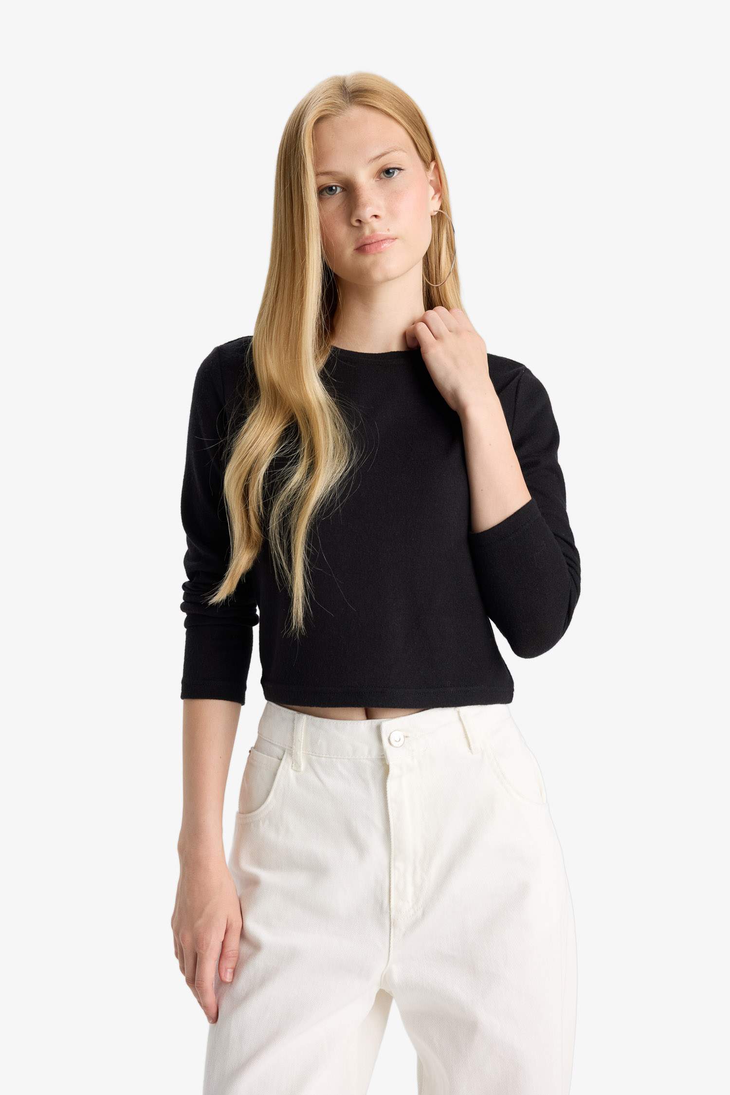 Slim Fit Long Sleeve Crew Neck T-shirt